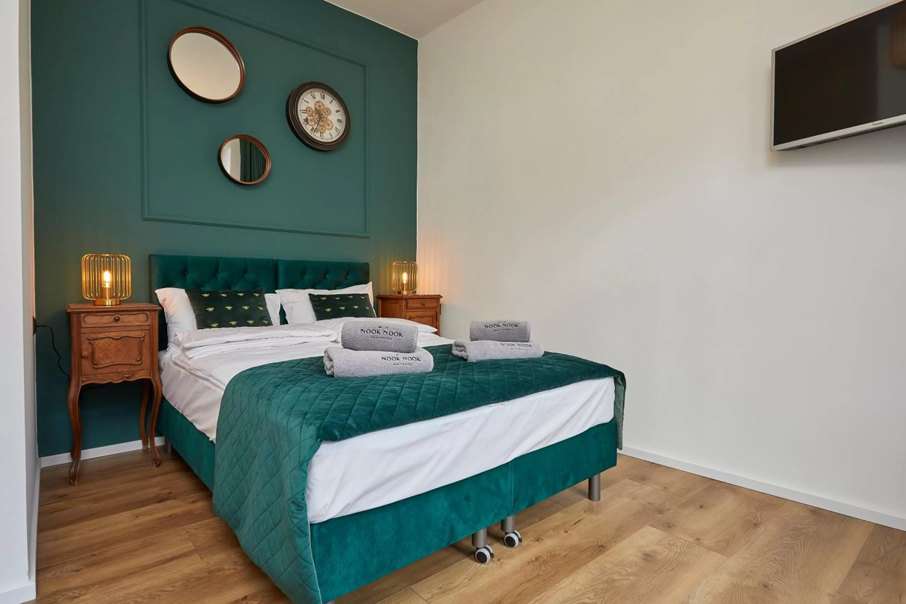 Bed in NOOK NOOK Apartments Katarzyny 2