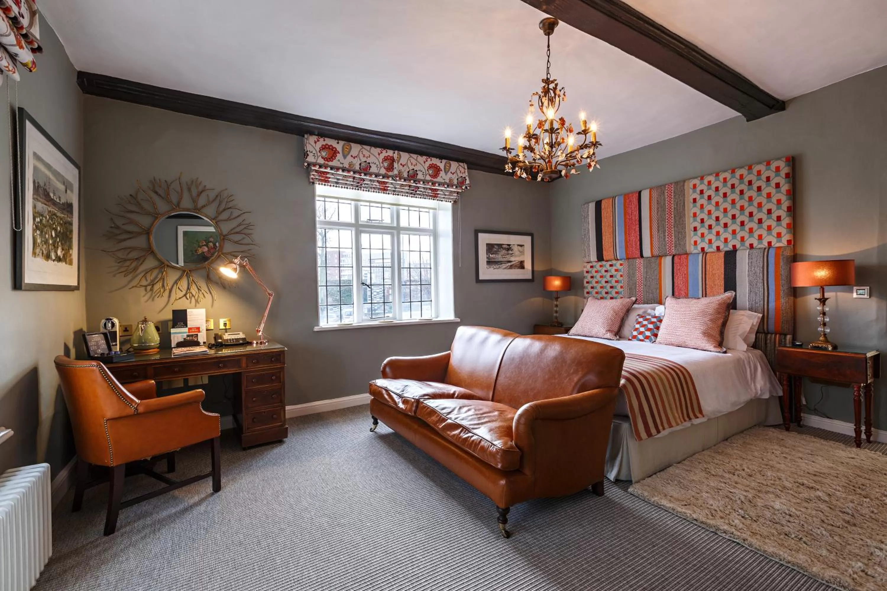 Photo of the whole room, Bed in The Assembly House in central Norwich