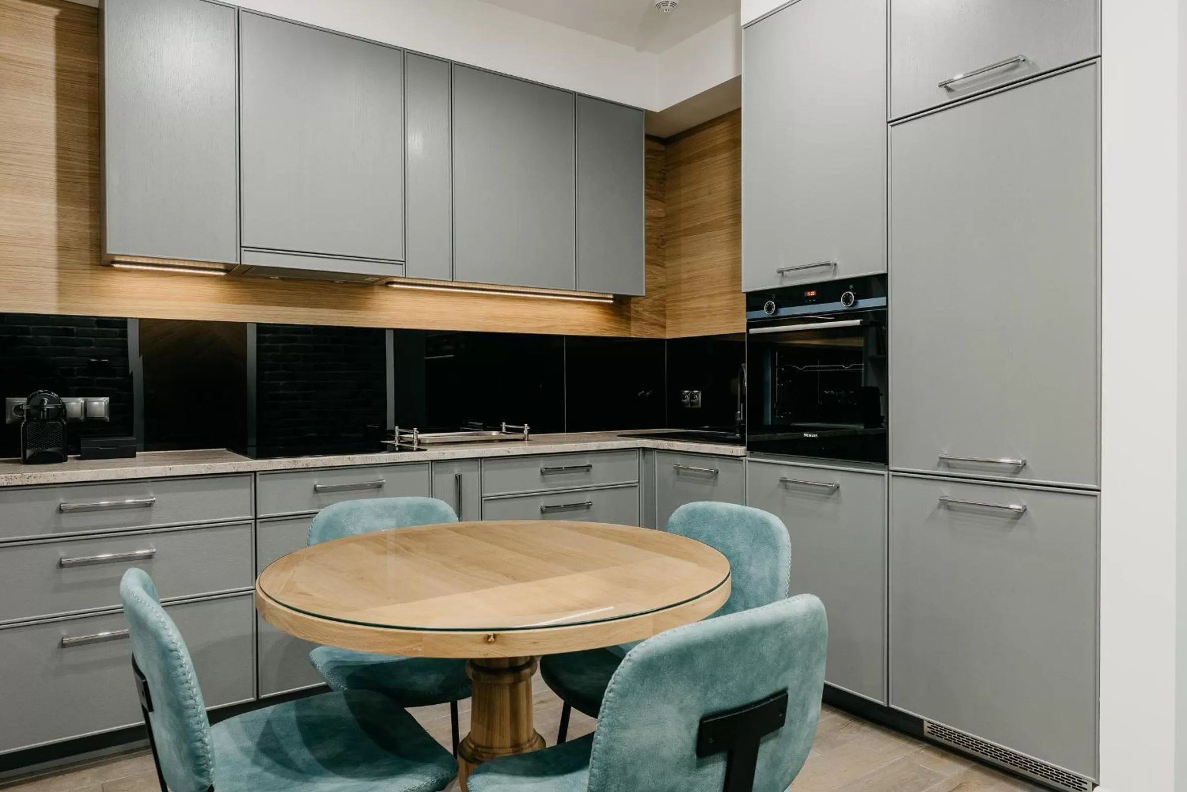 Kitchen or kitchenette in EXCLUSIVE Aparthotel MARINA