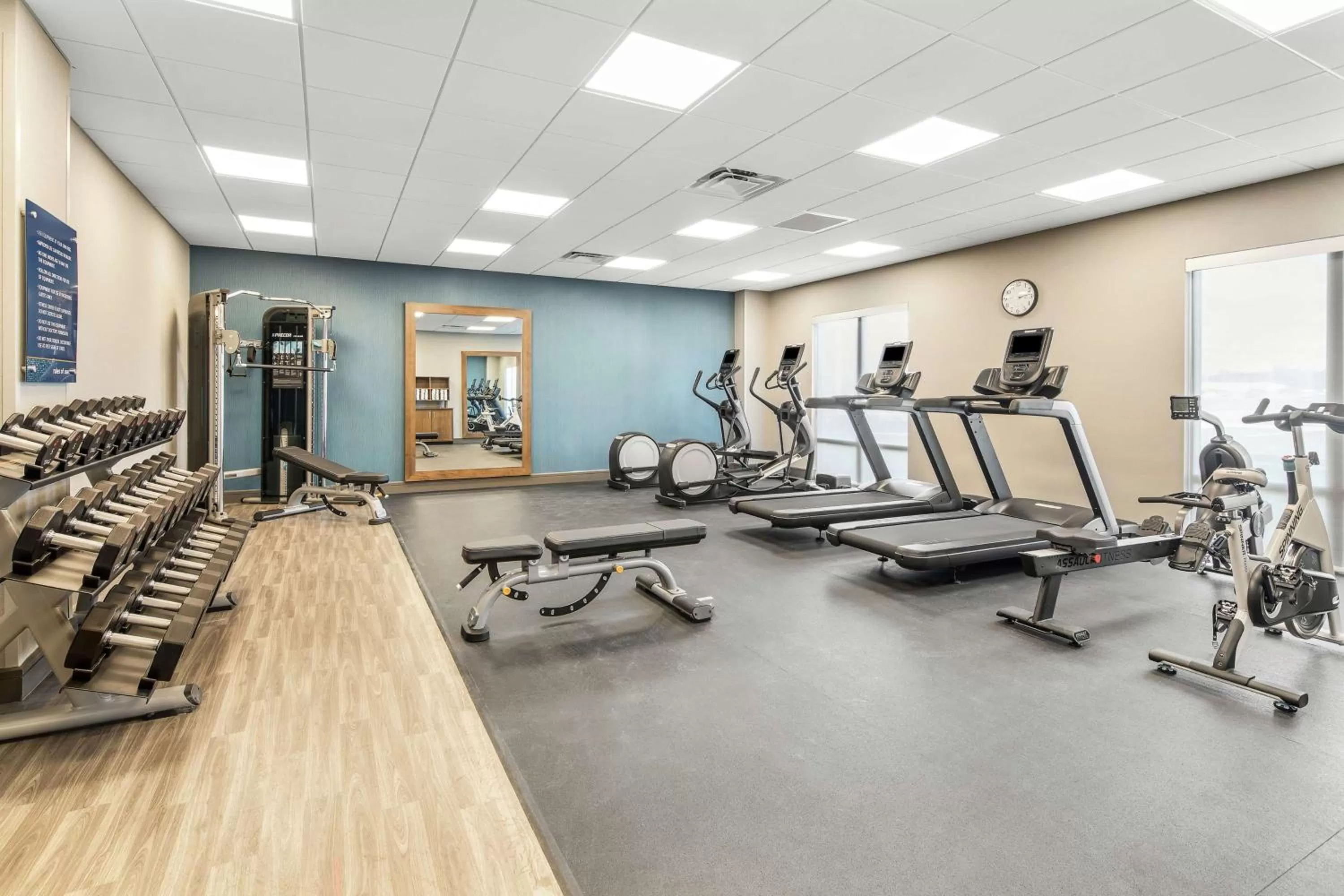 Fitness centre/facilities in Hampton Inn Odessa Trinity