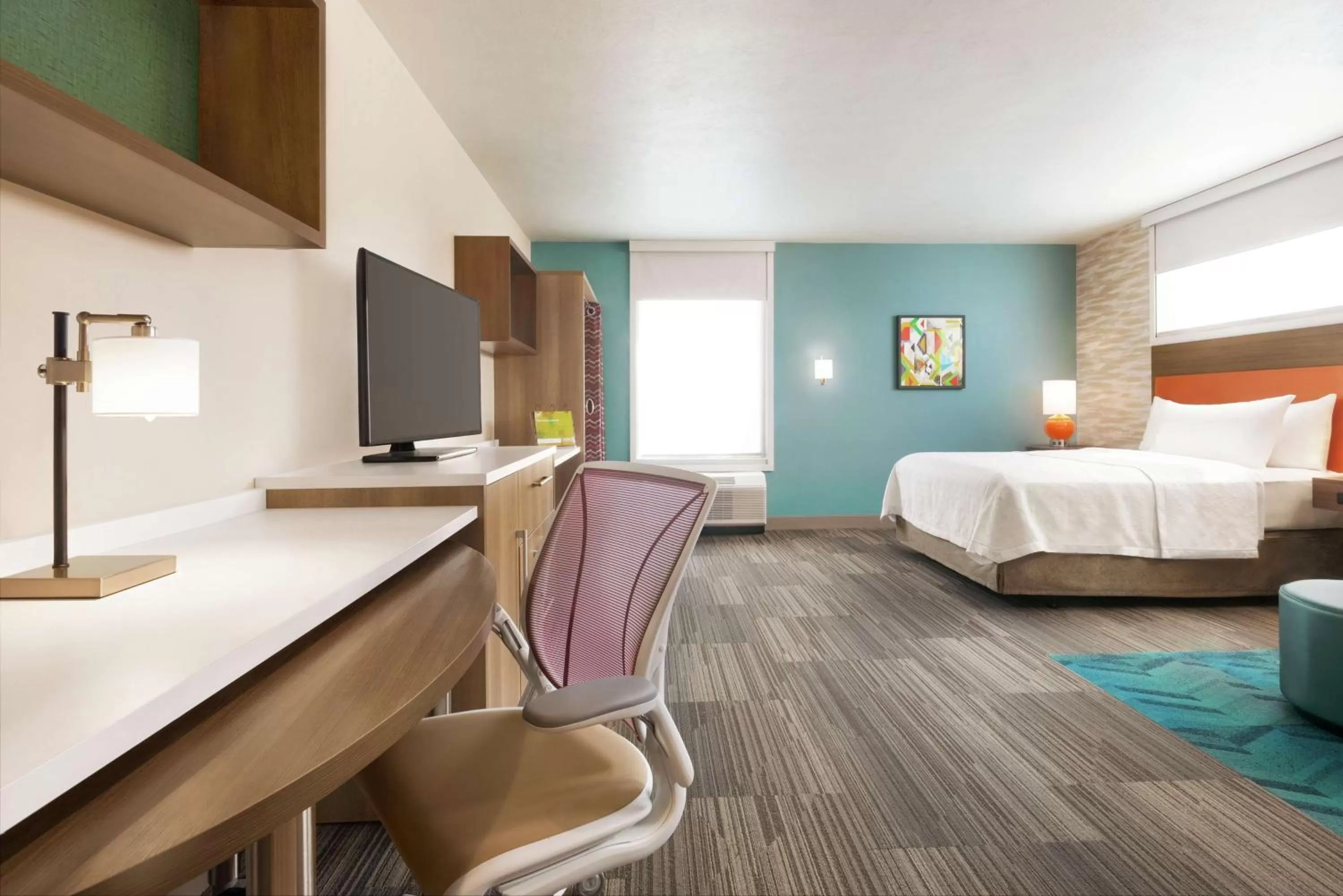 Bedroom, Bed in Home2 Suites By Hilton Bismarck