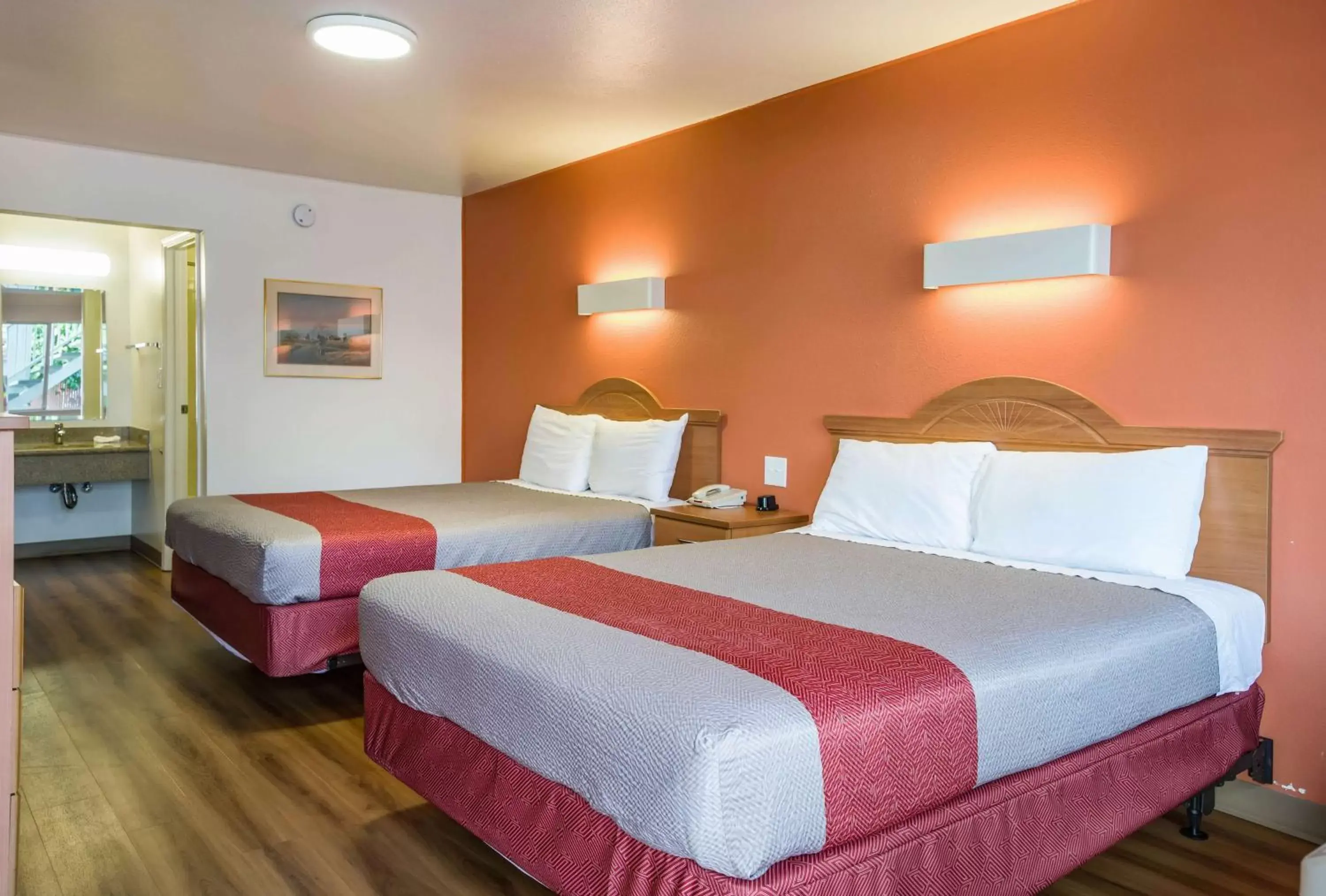 Queen Room with Two Queen Beds - Disability Access - Non-Smoking in Motel 6-Concord, CA Queen Room with Two Queen Beds - Disability Access - Non-Smoking in Motel 6-Concord, CA