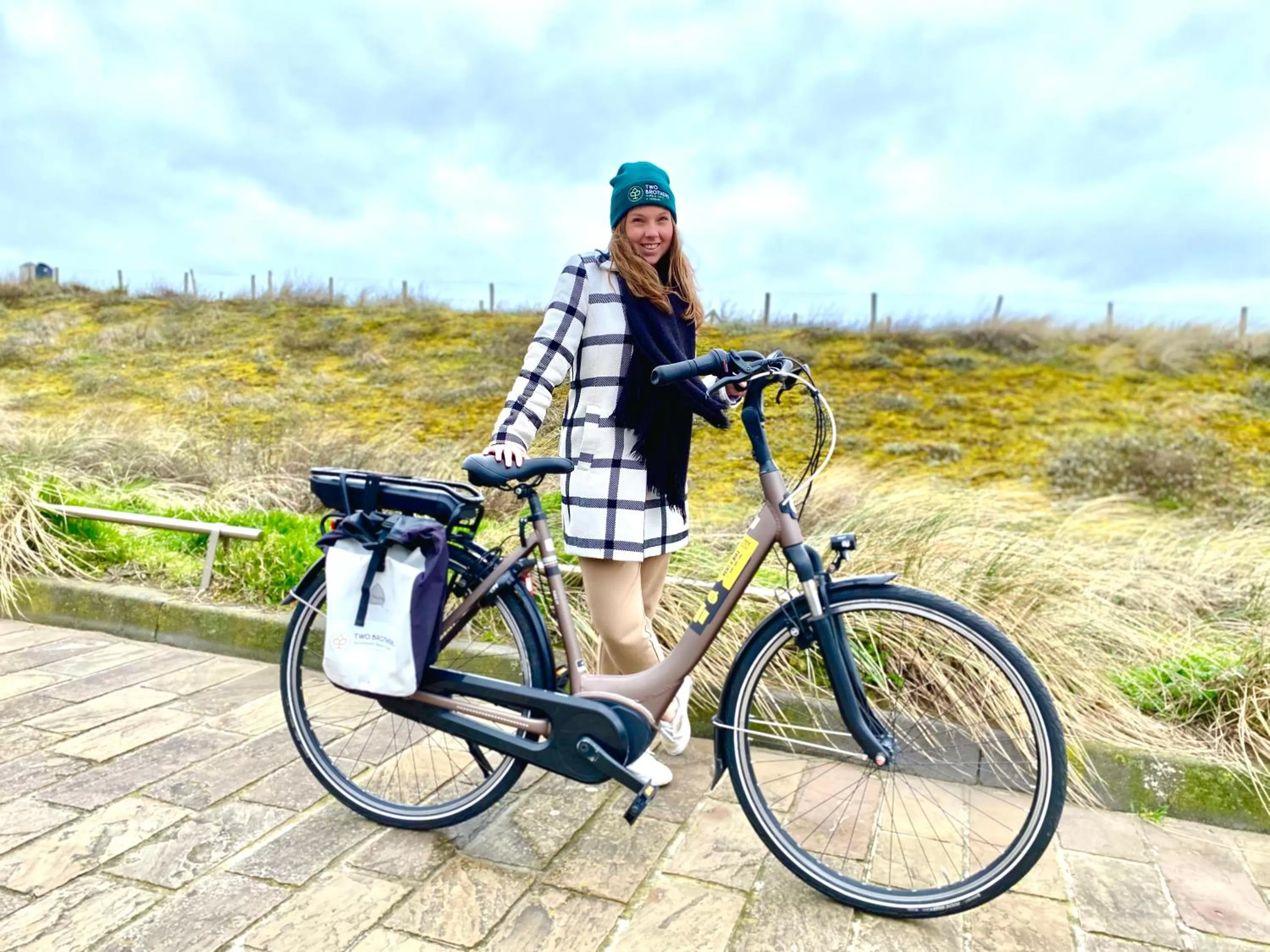 Cycling in Two Brothers Noordwijk Beach