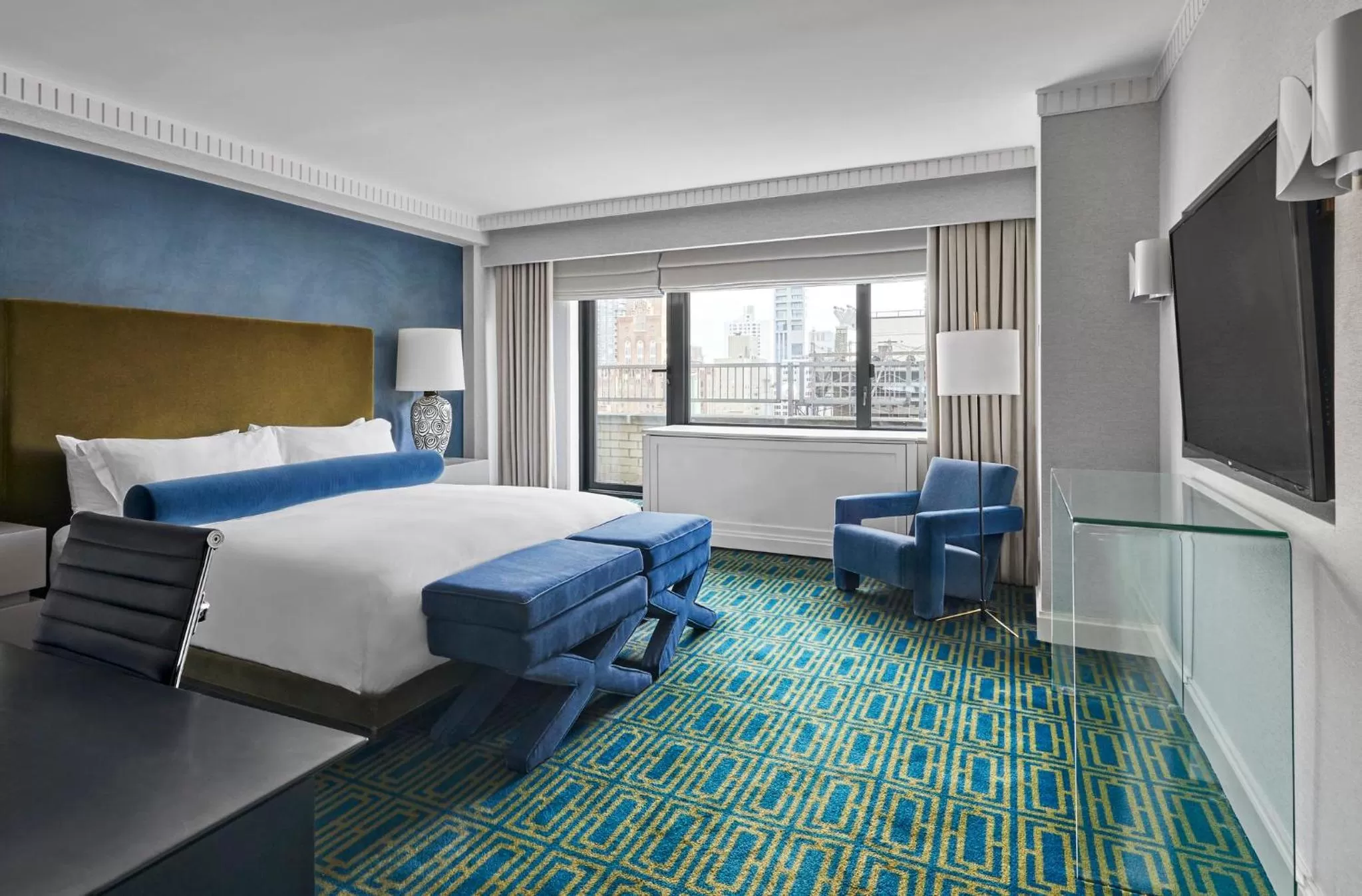 Bedroom, Bed in Loews Regency New York Hotel