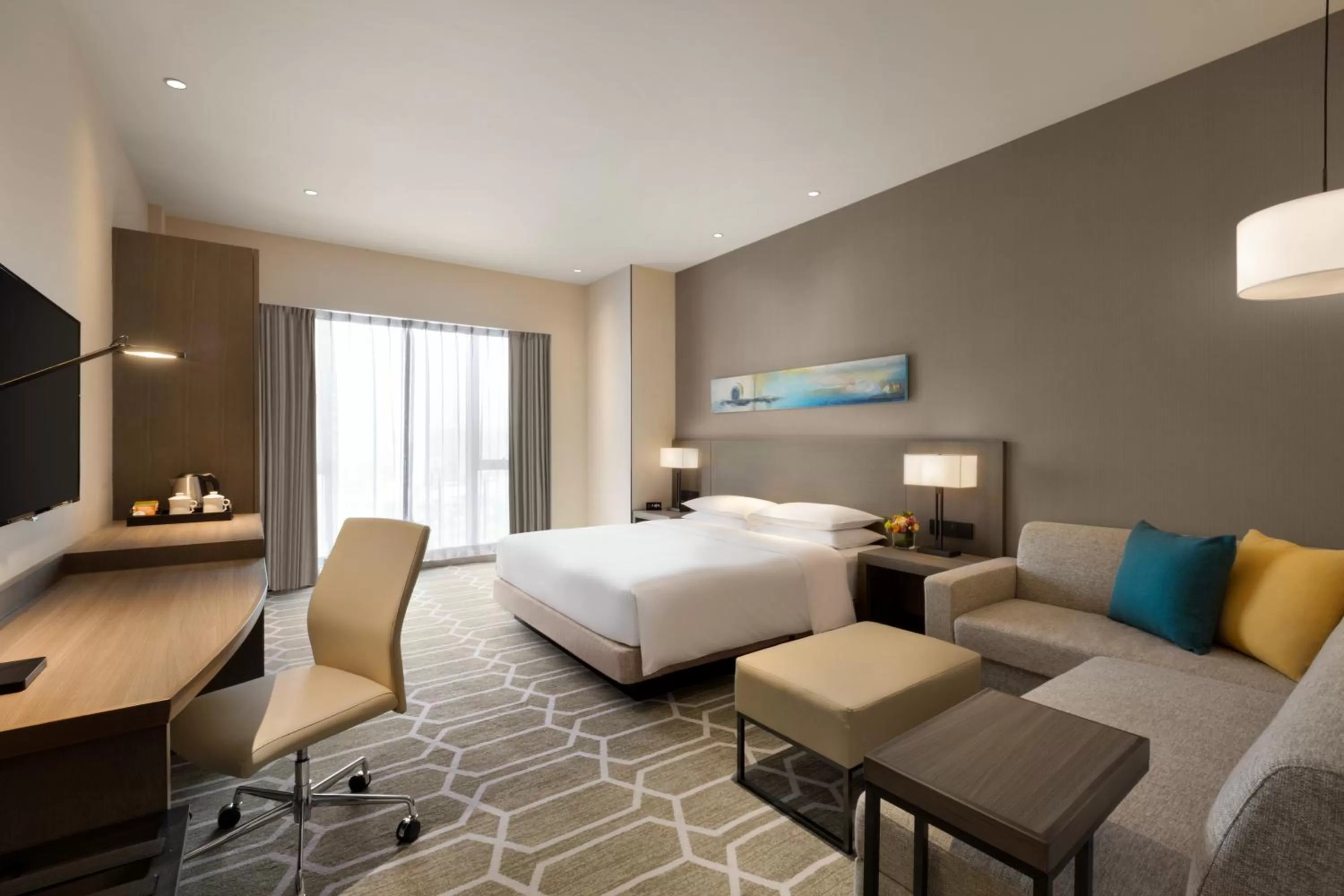 Bed in Hyatt Place Zhuhai Jinshi