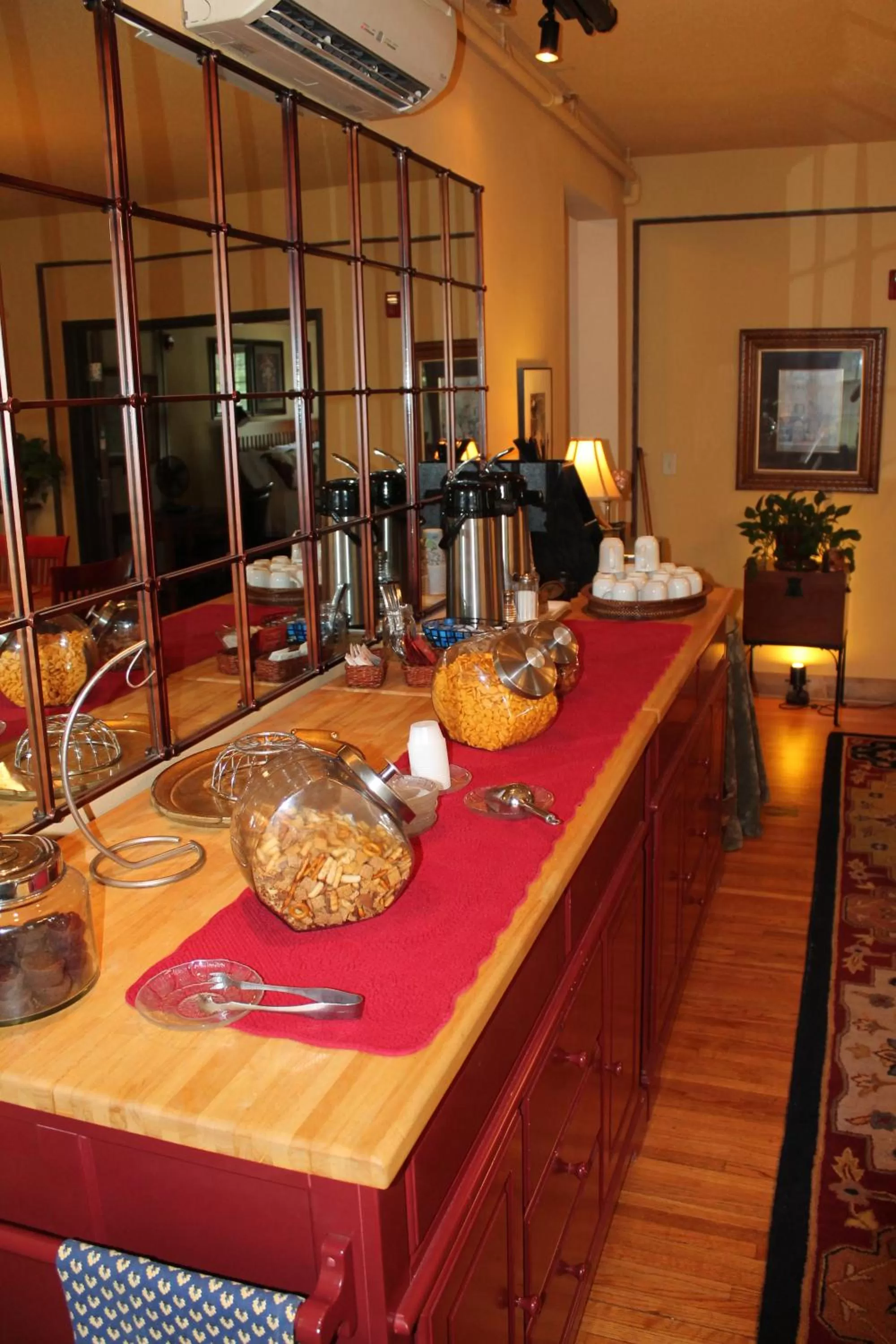 Seating area in Iowa House Historic Inn