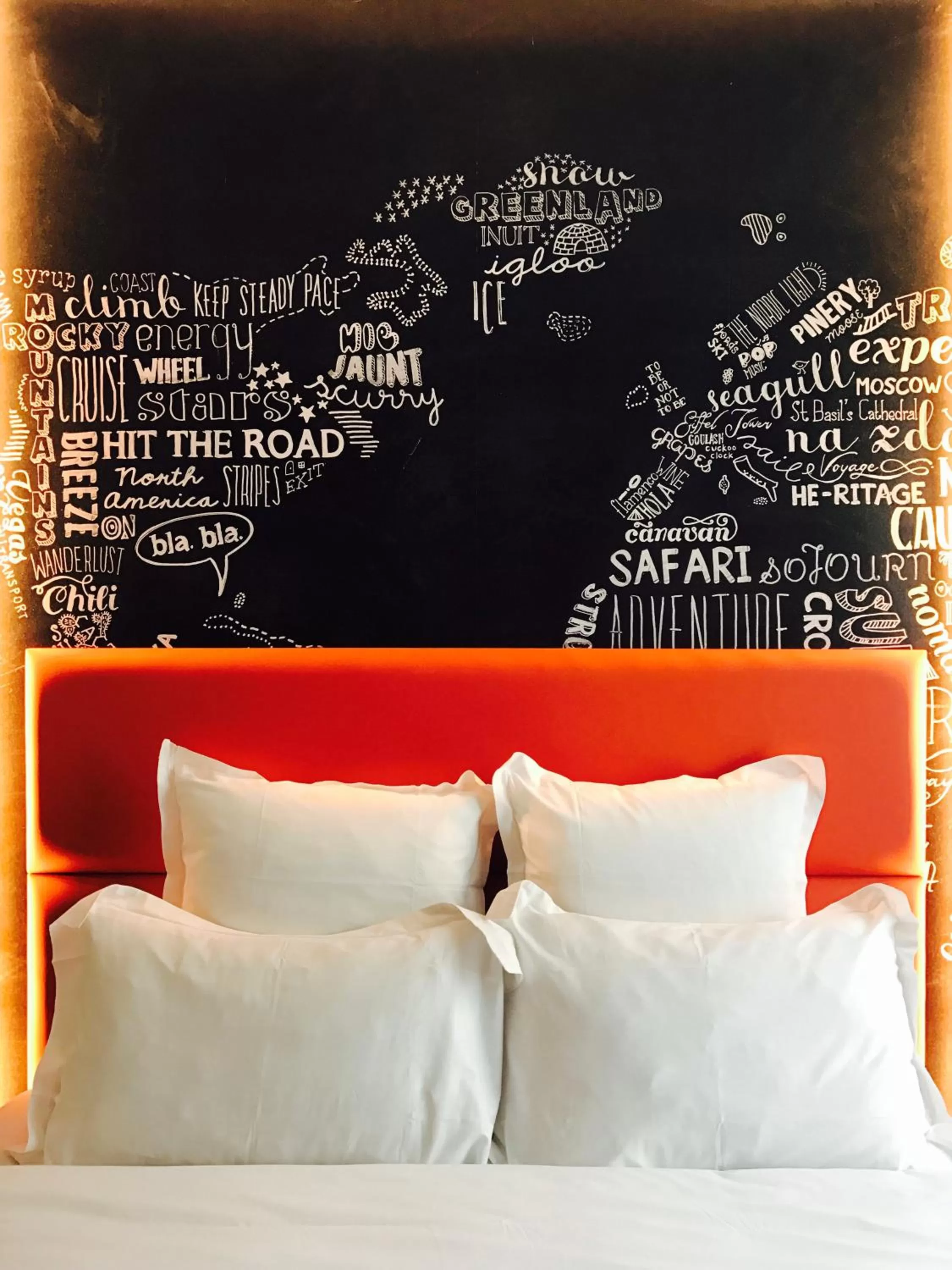 Decorative detail, Bed in Hotel Scarlett