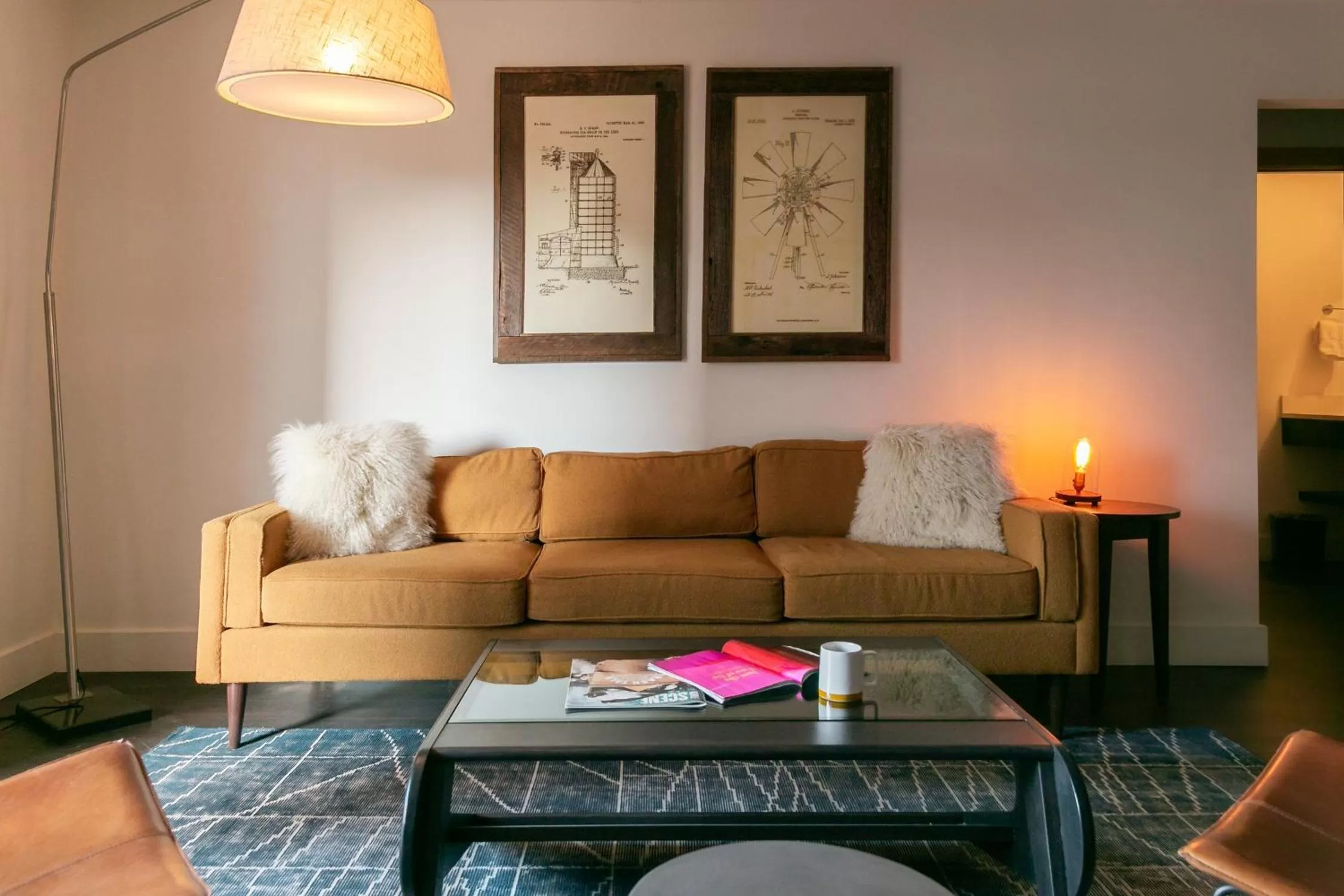 Living room in Bode Nashville