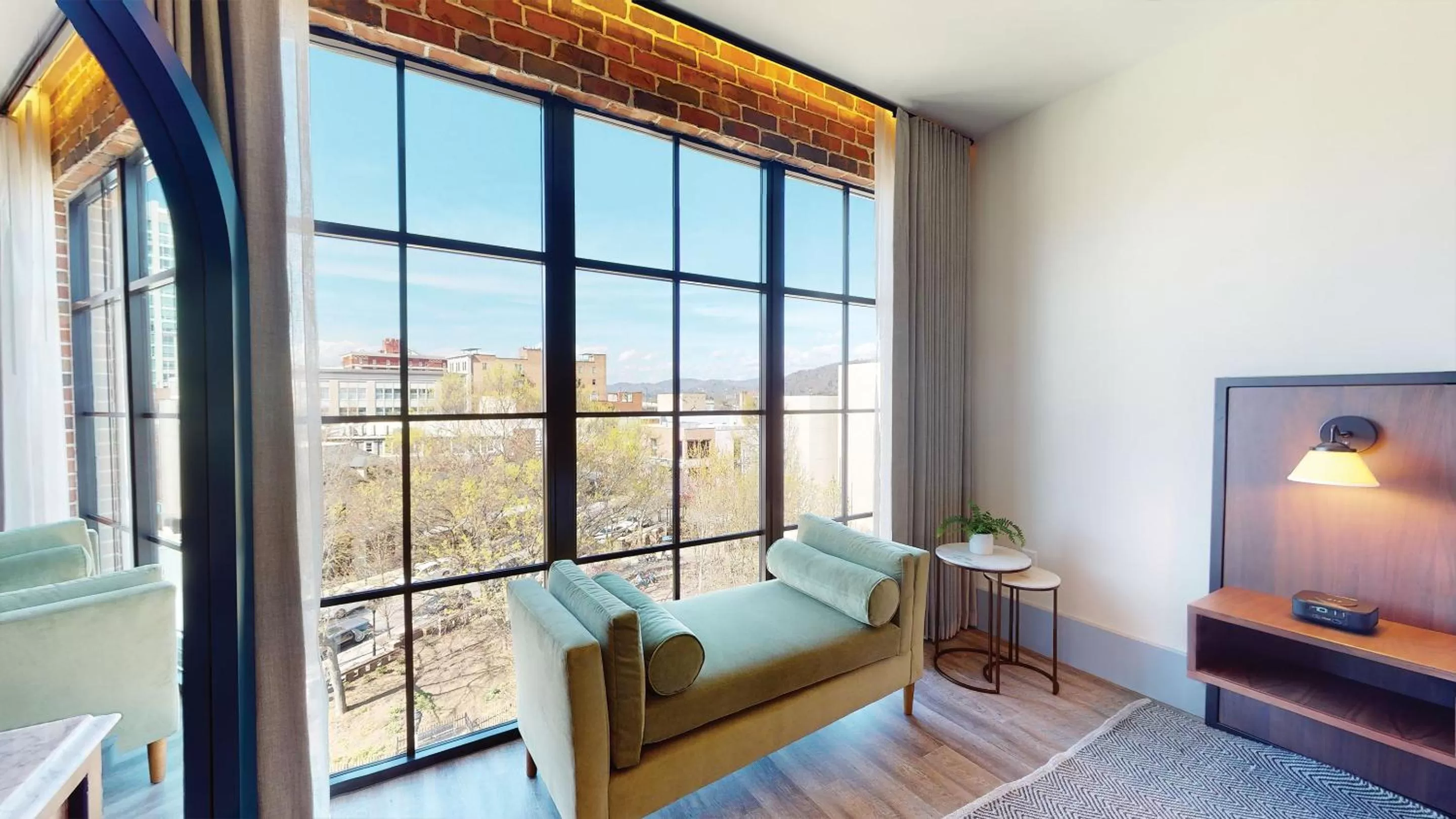 Living room in The Restoration Asheville