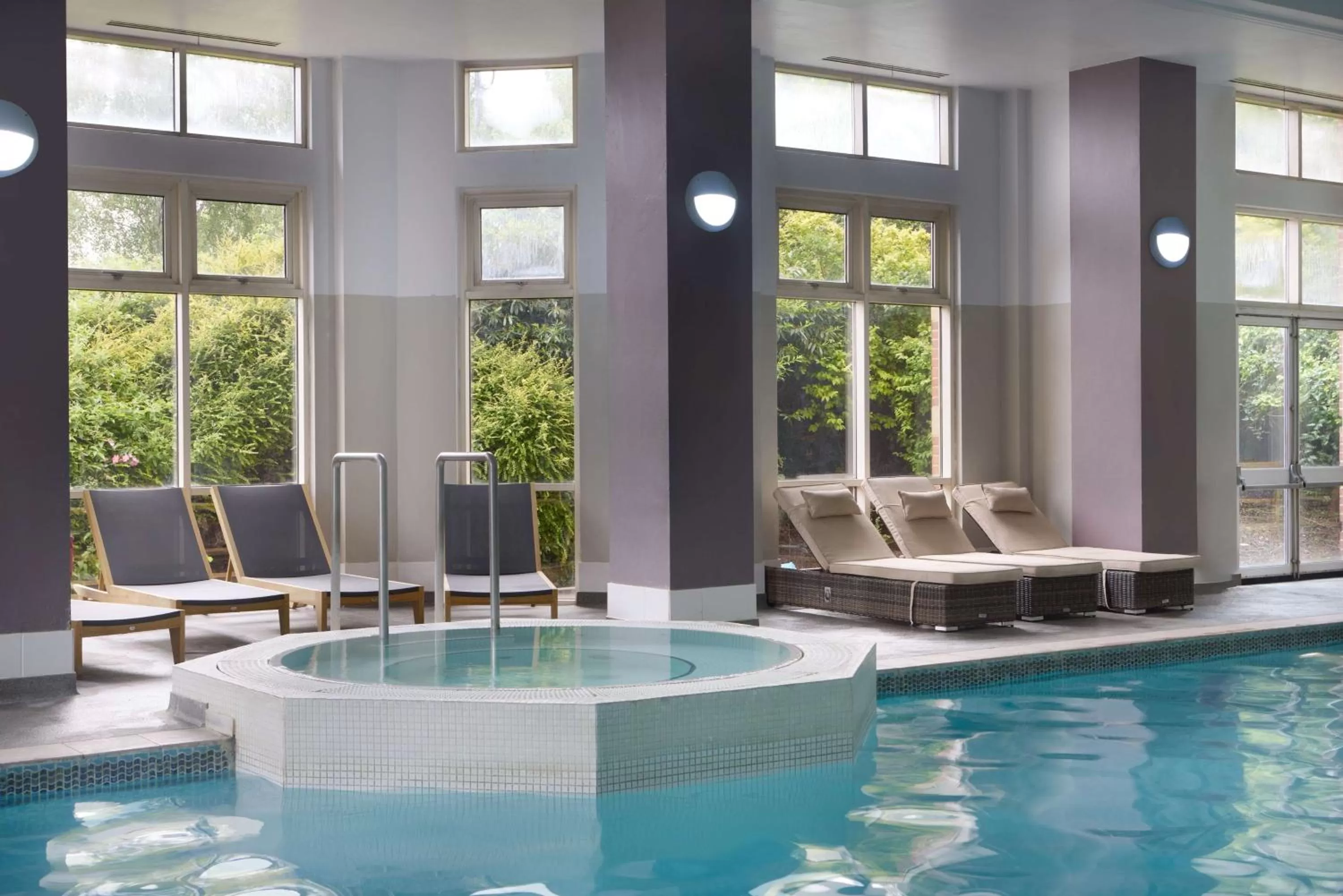 Pool view in DoubleTree by Hilton Dartford Bridge