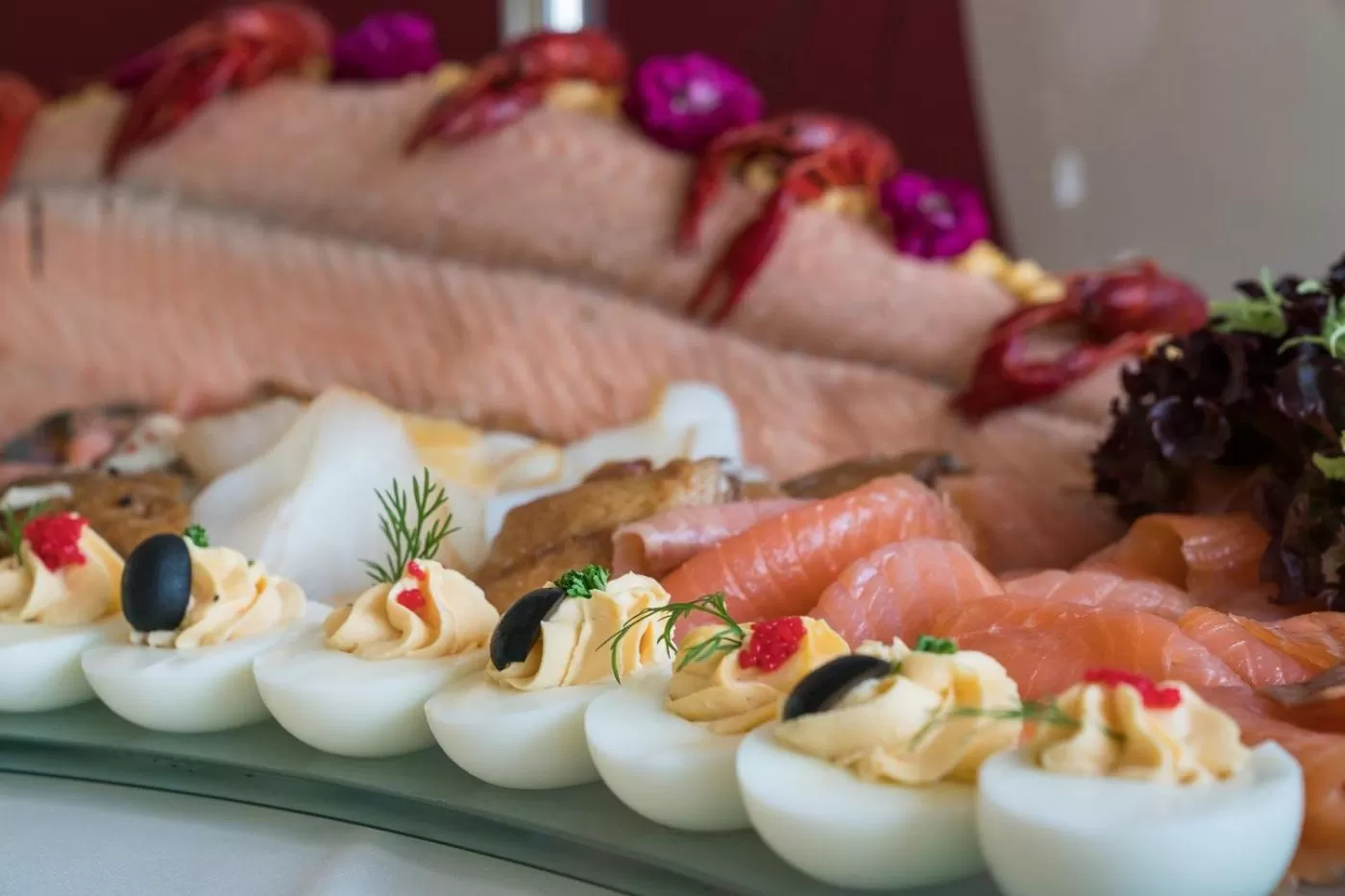 Buffet breakfast in Strandhotel Hohenzollern