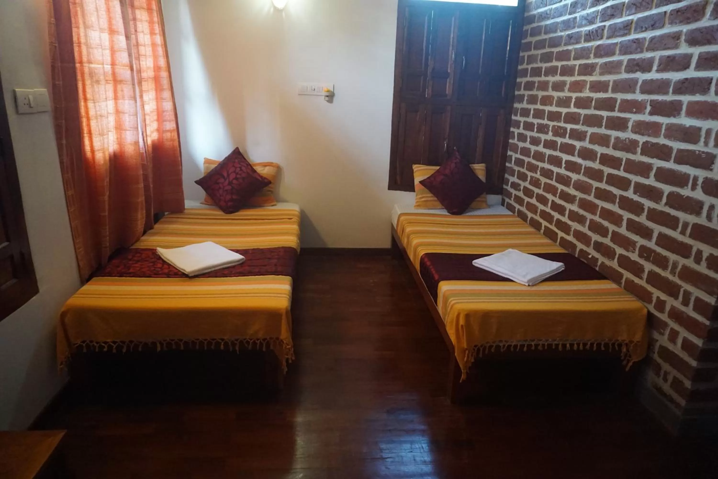 Bed in Green's Guest House