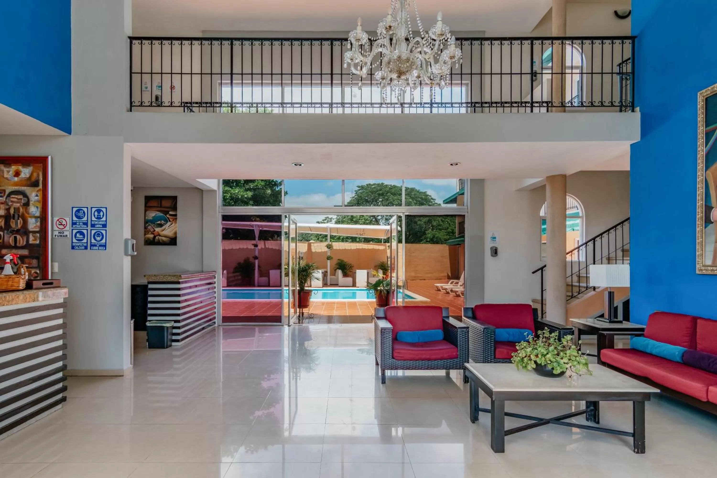 Lobby or reception in Hotel Siglo 21 Merida