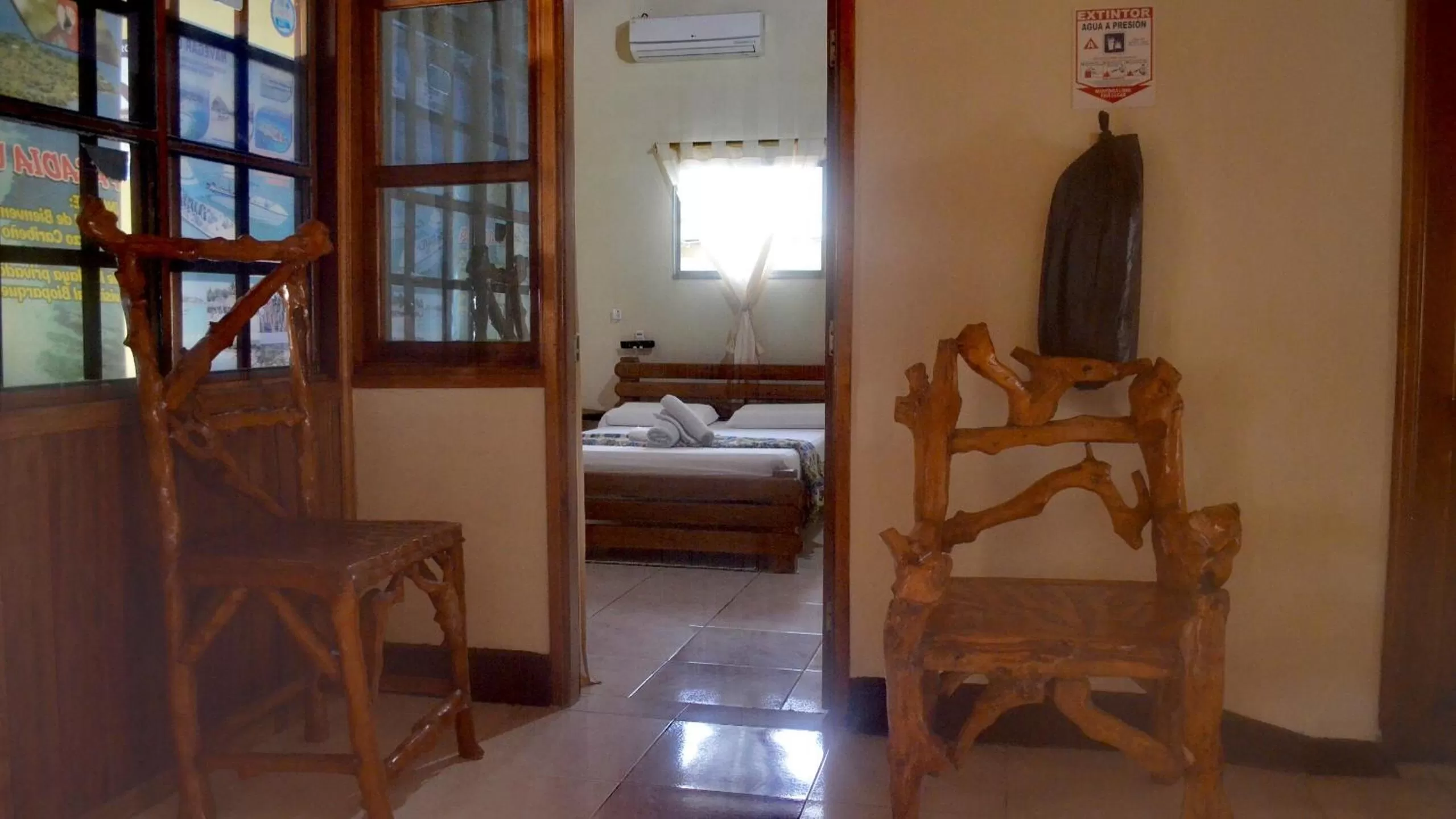 View (from property/room), Bed in Hotel Costa Mar Coveñas