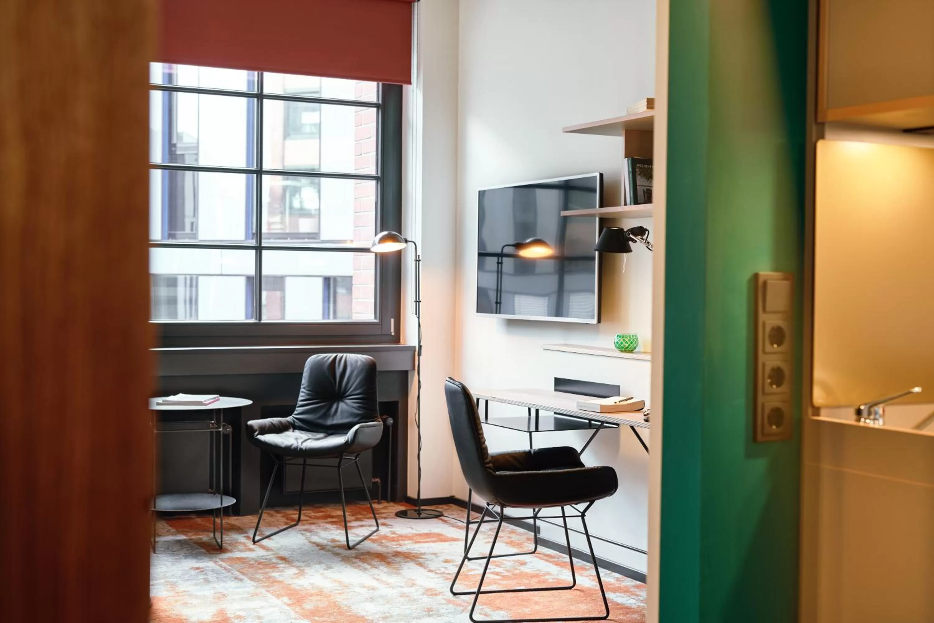 Seating area in hood house