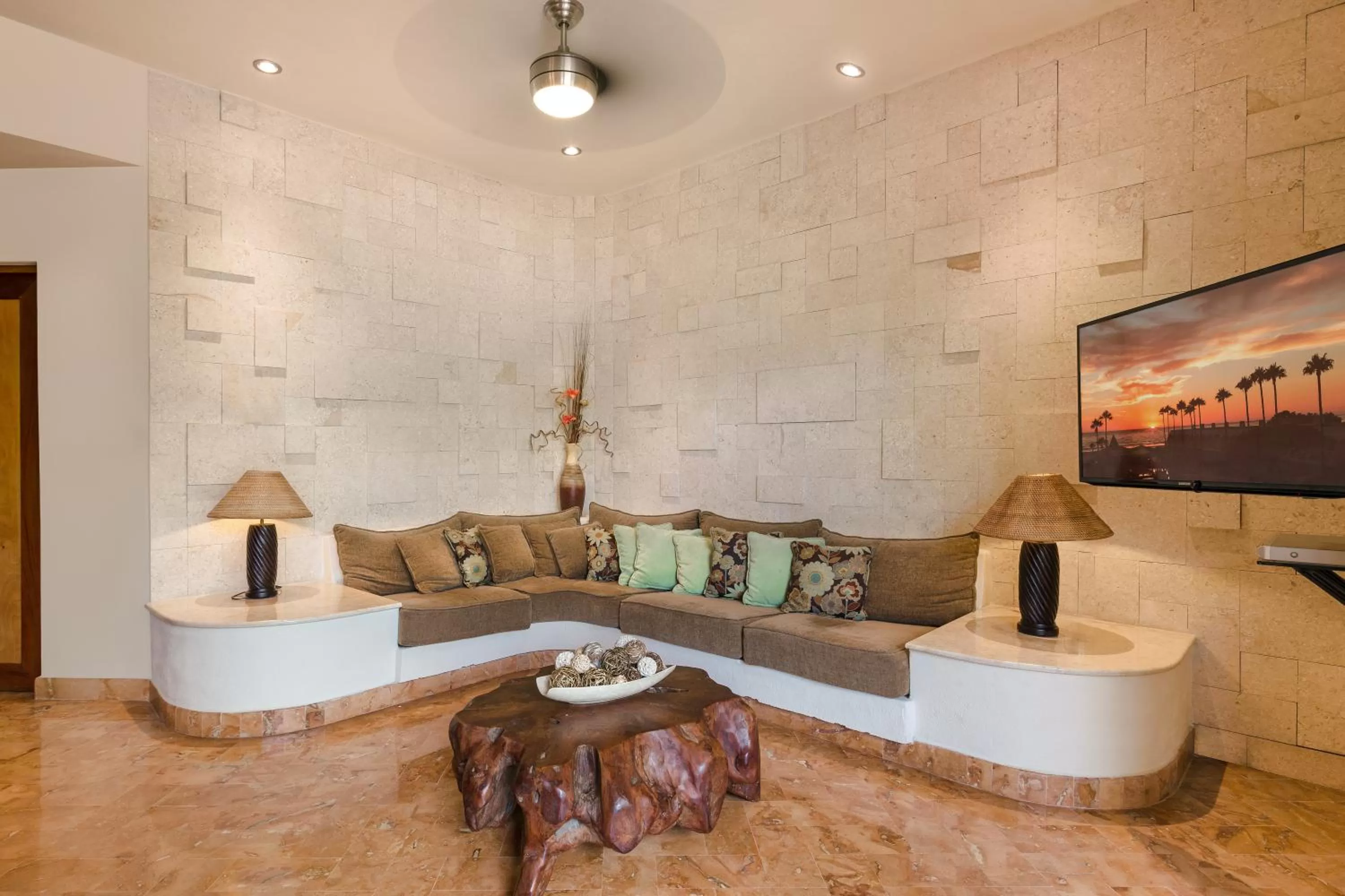 Living room in Porto Playa Condo Hotel and Beach Club