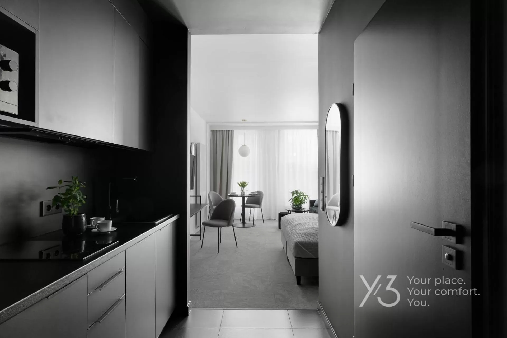 Kitchen or kitchenette in Saint Martin by Y3 Hotels, Old Town with Wellness