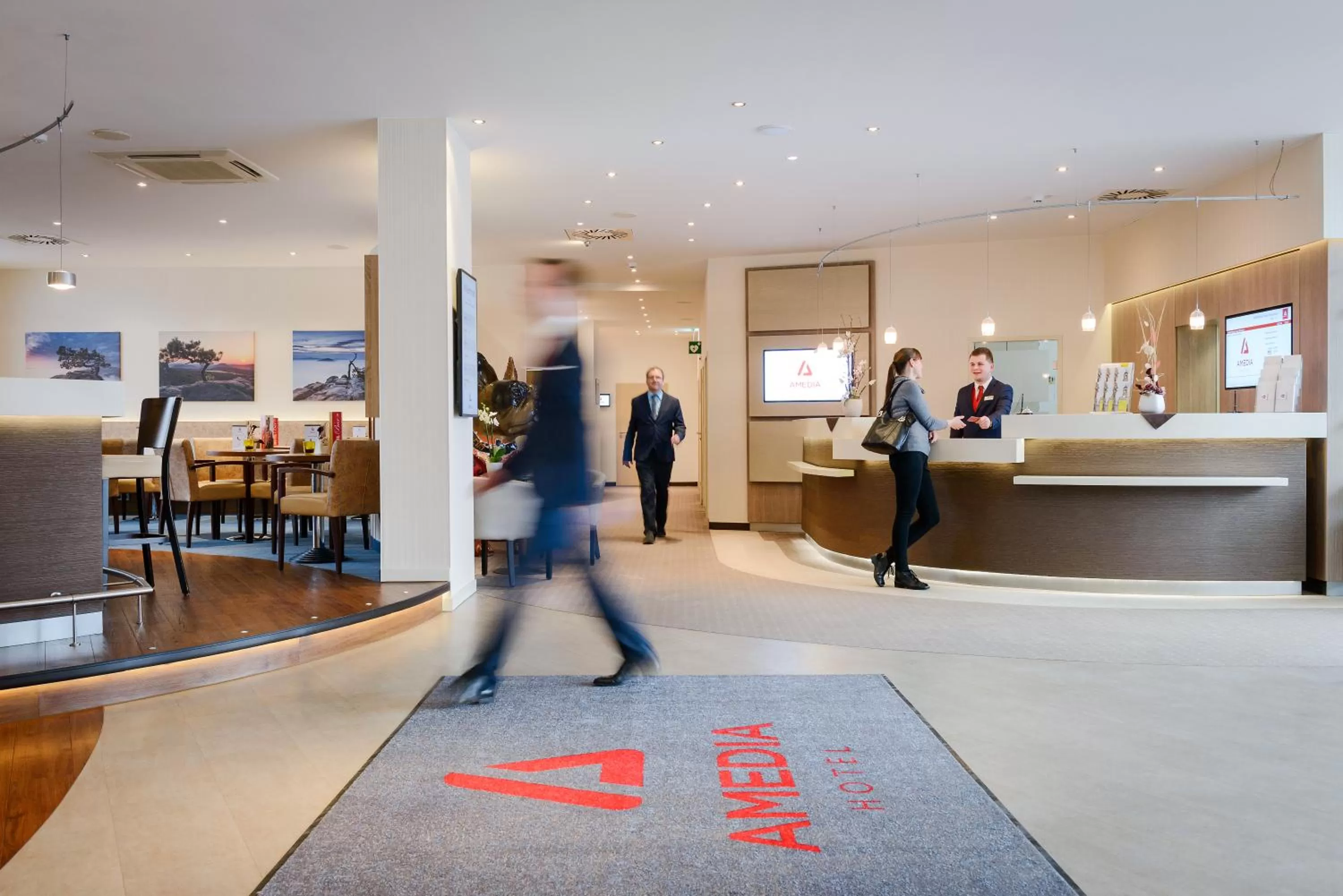 Lobby or reception in Amedia Dresden Elbpromenade, Trademark Collection by Wyndham