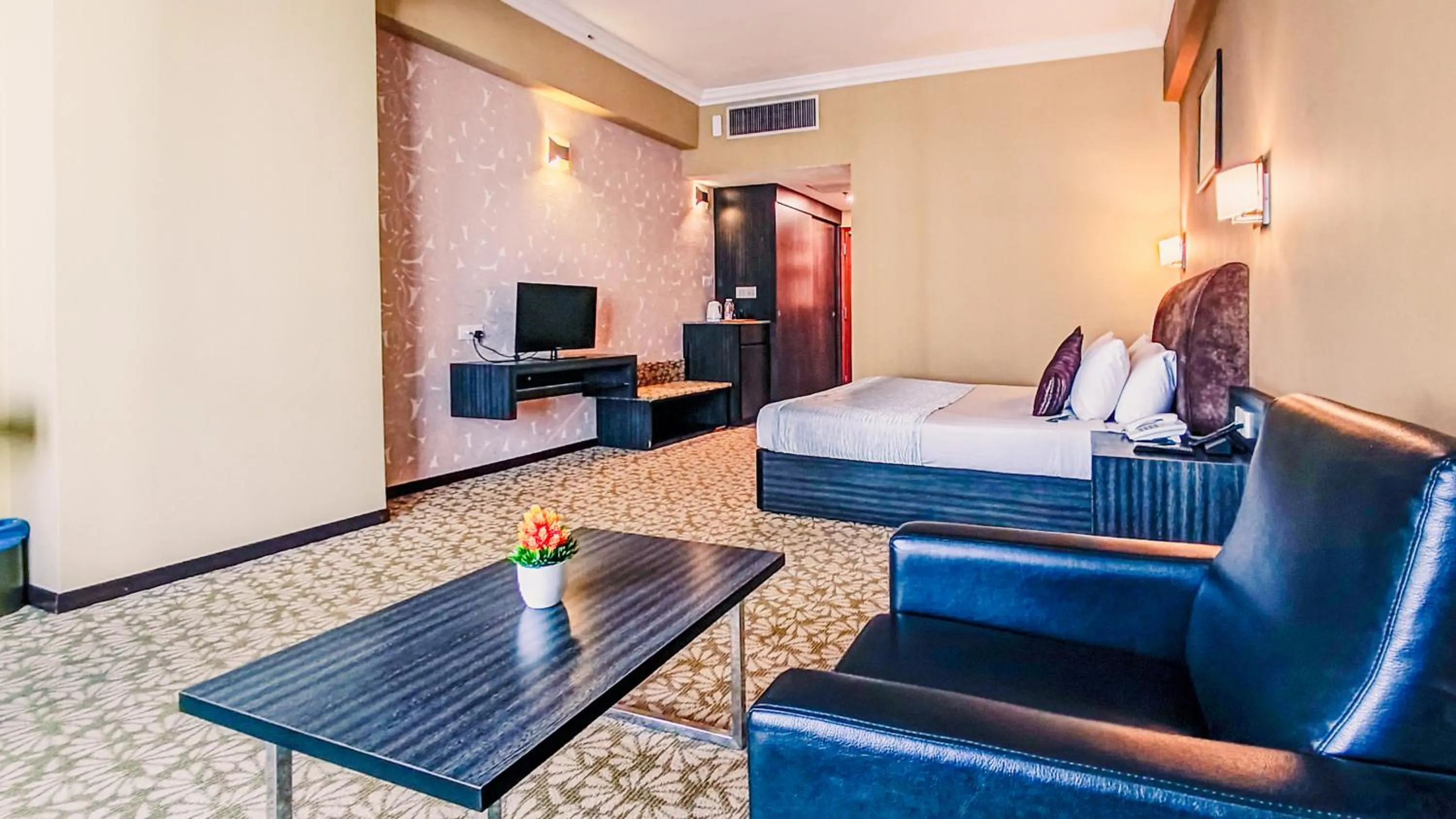 Bed in New York Hotel