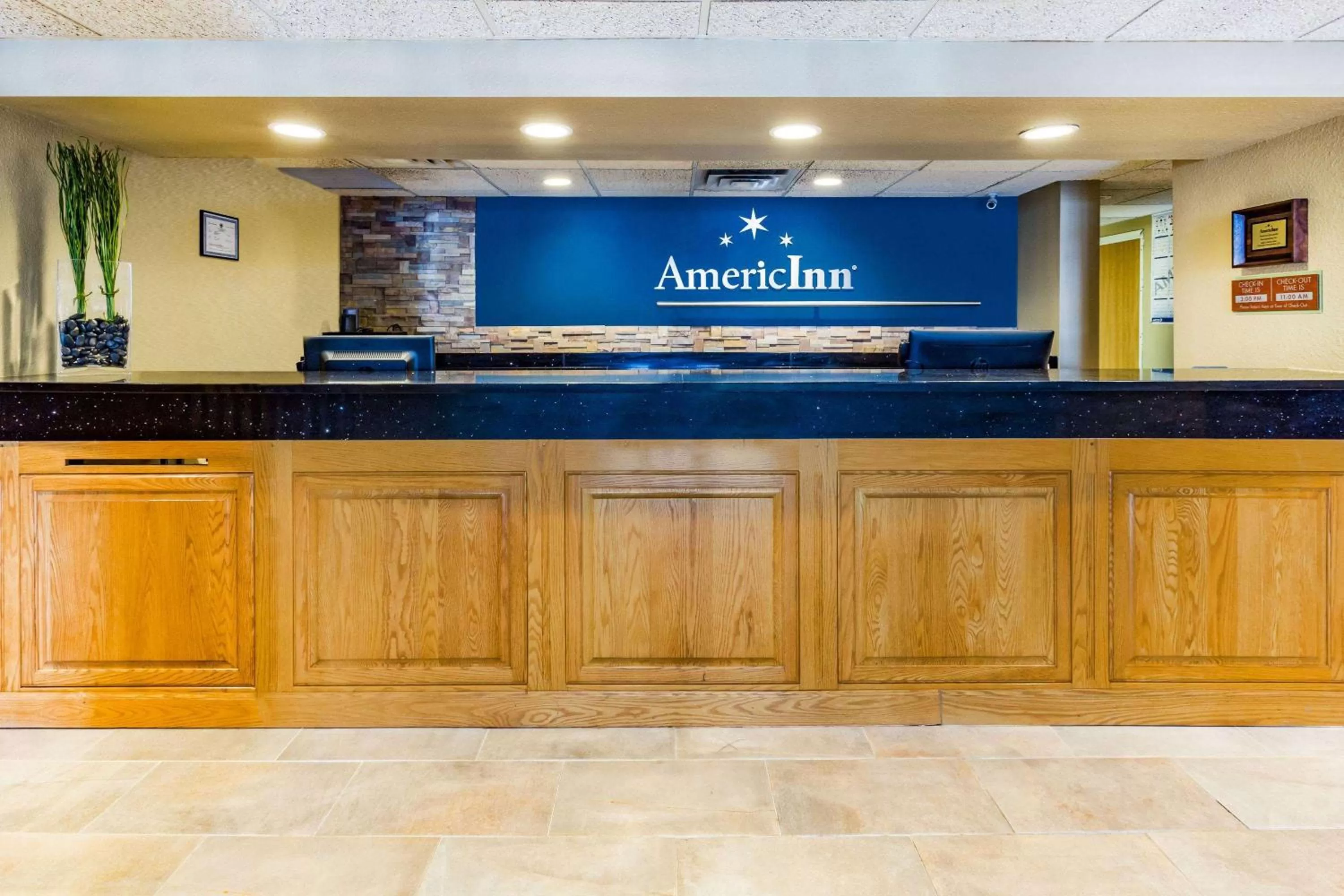 Lobby or reception in AmericInn by Wyndham Hotel and Suites Long Lake