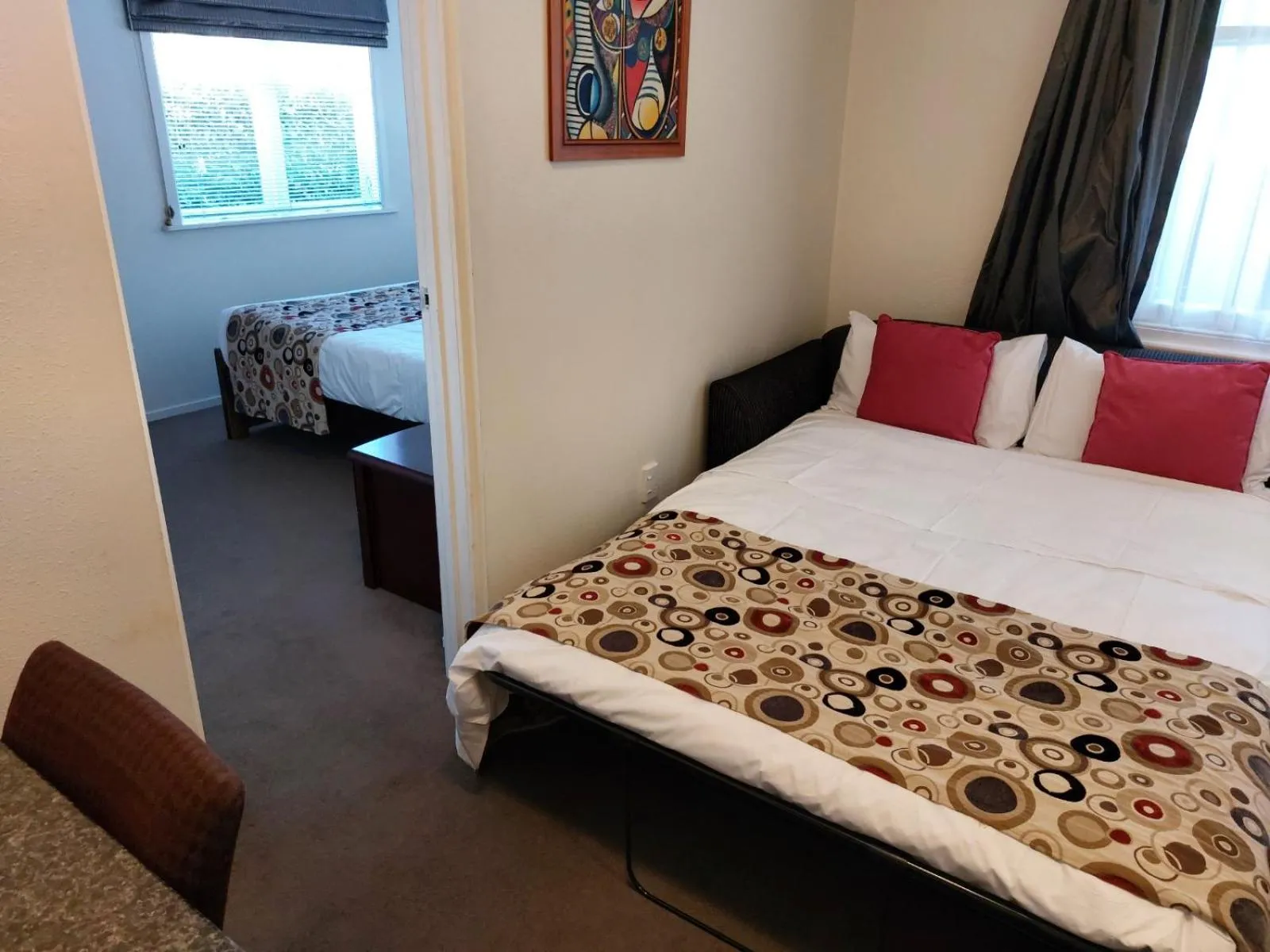 Bed in At Eden Park Motel