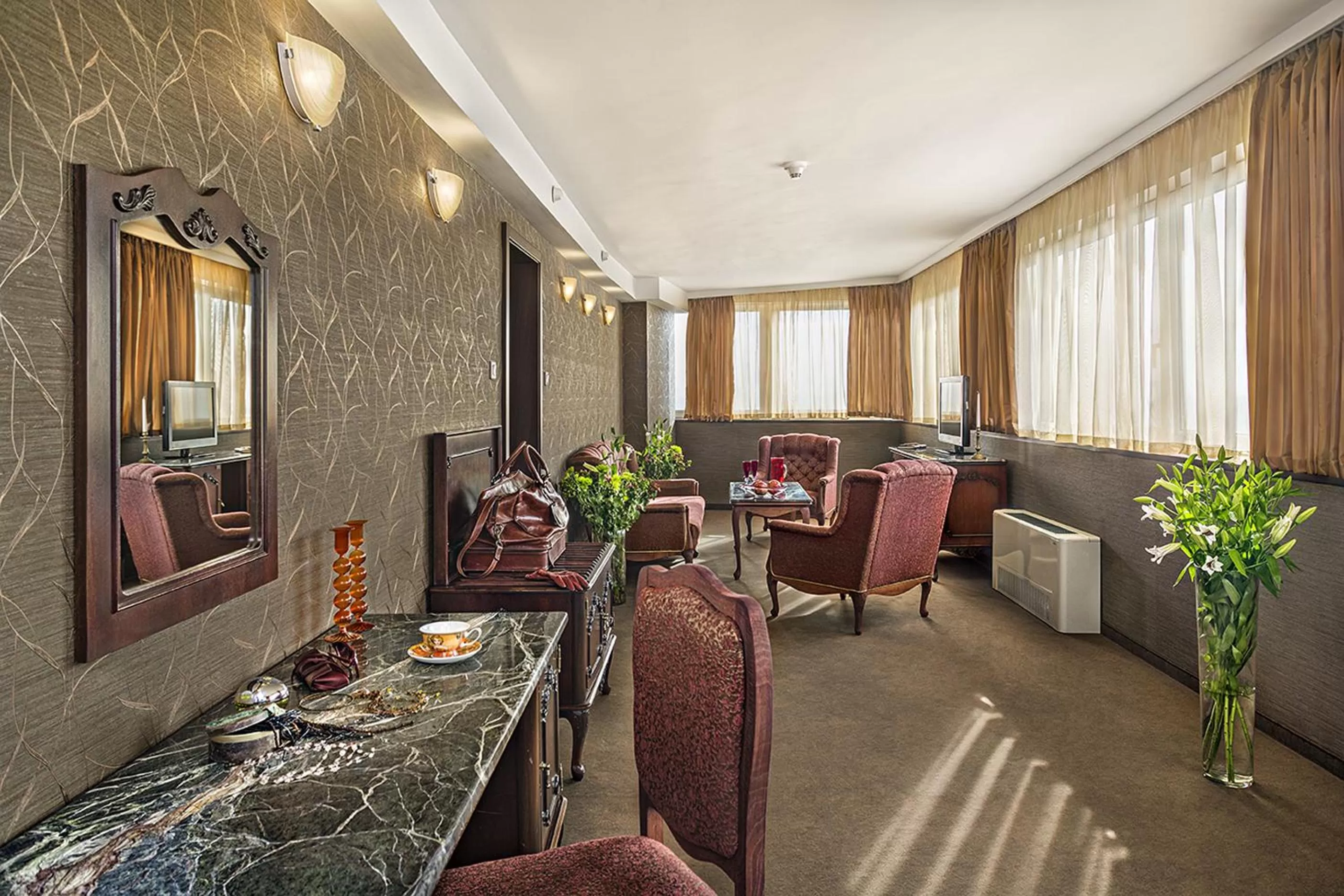 Communal lounge/ TV room in Park Hotel Moskva