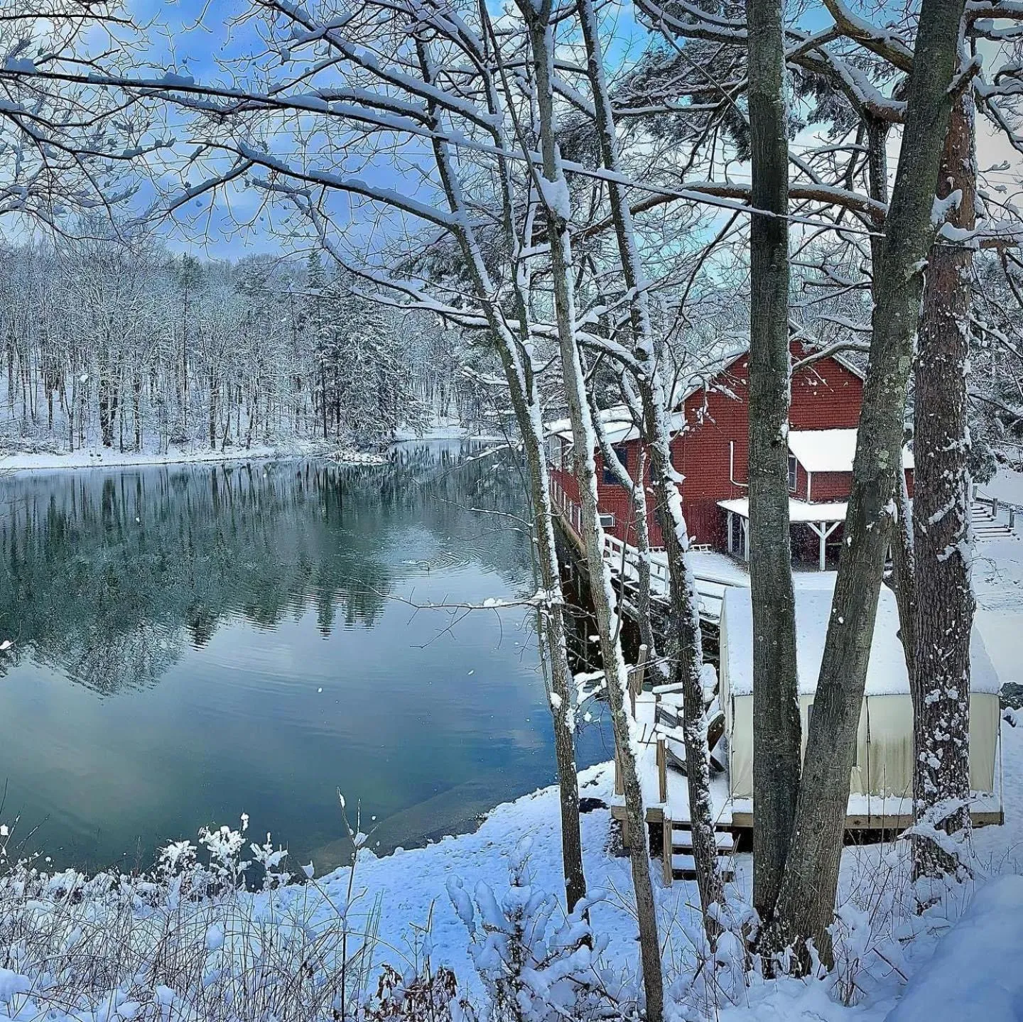 Lake view in Rainbow Mountain Resort - LGBTQ Friendly