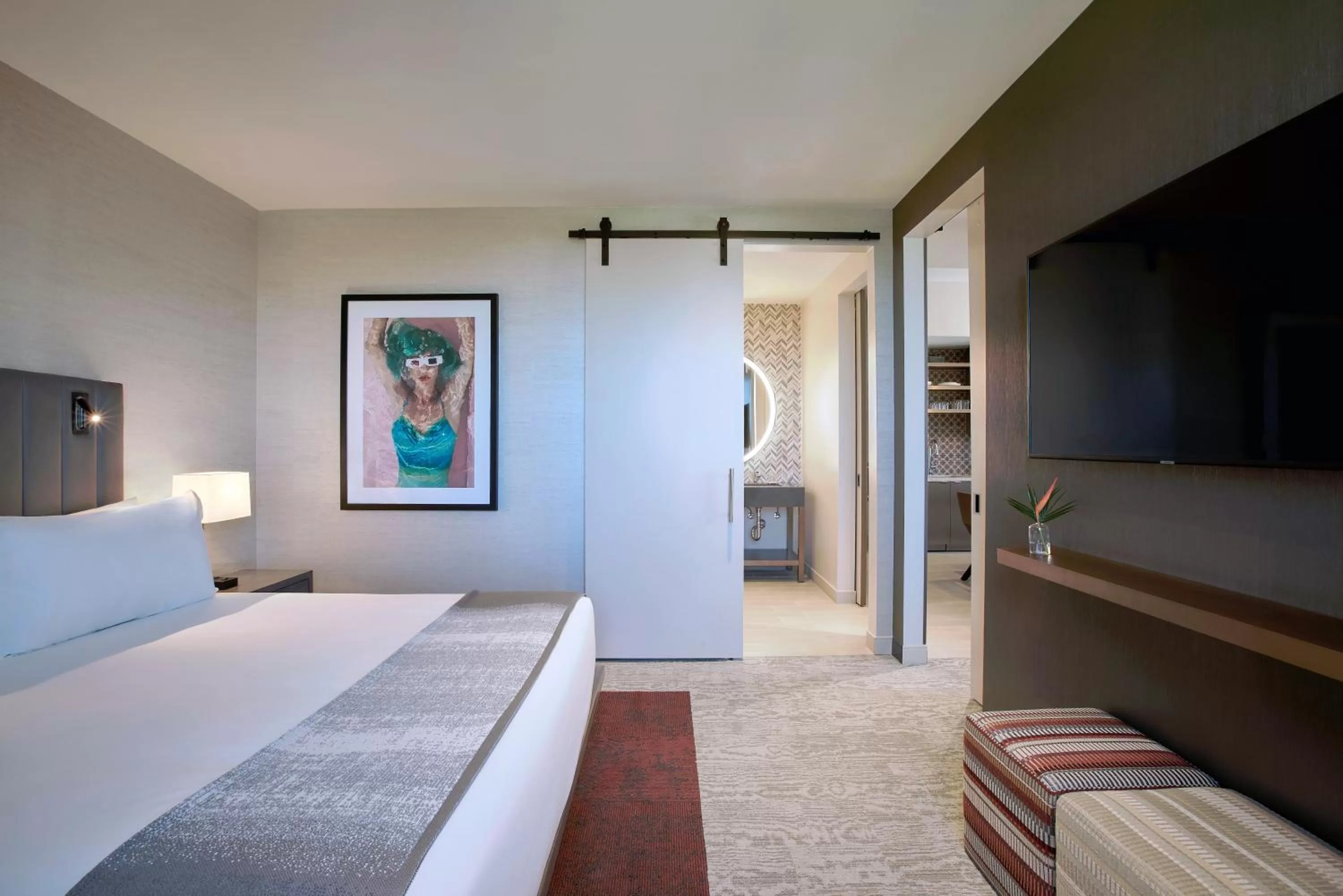 Bedroom, Bed in THesis Hotel Miami Coral Gables, Curio Collection by Hilton