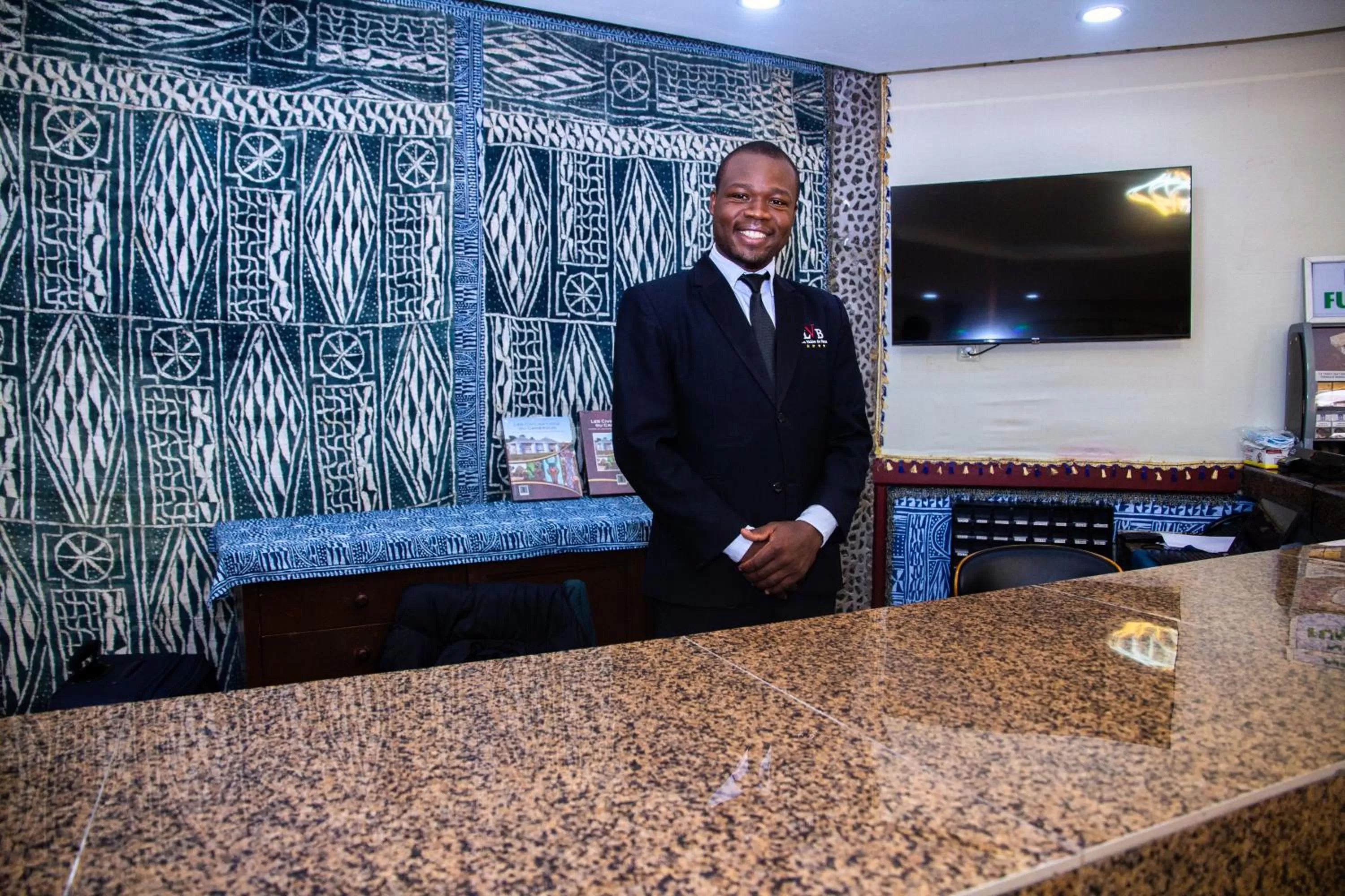 Lobby or reception in La Vallée de Bana