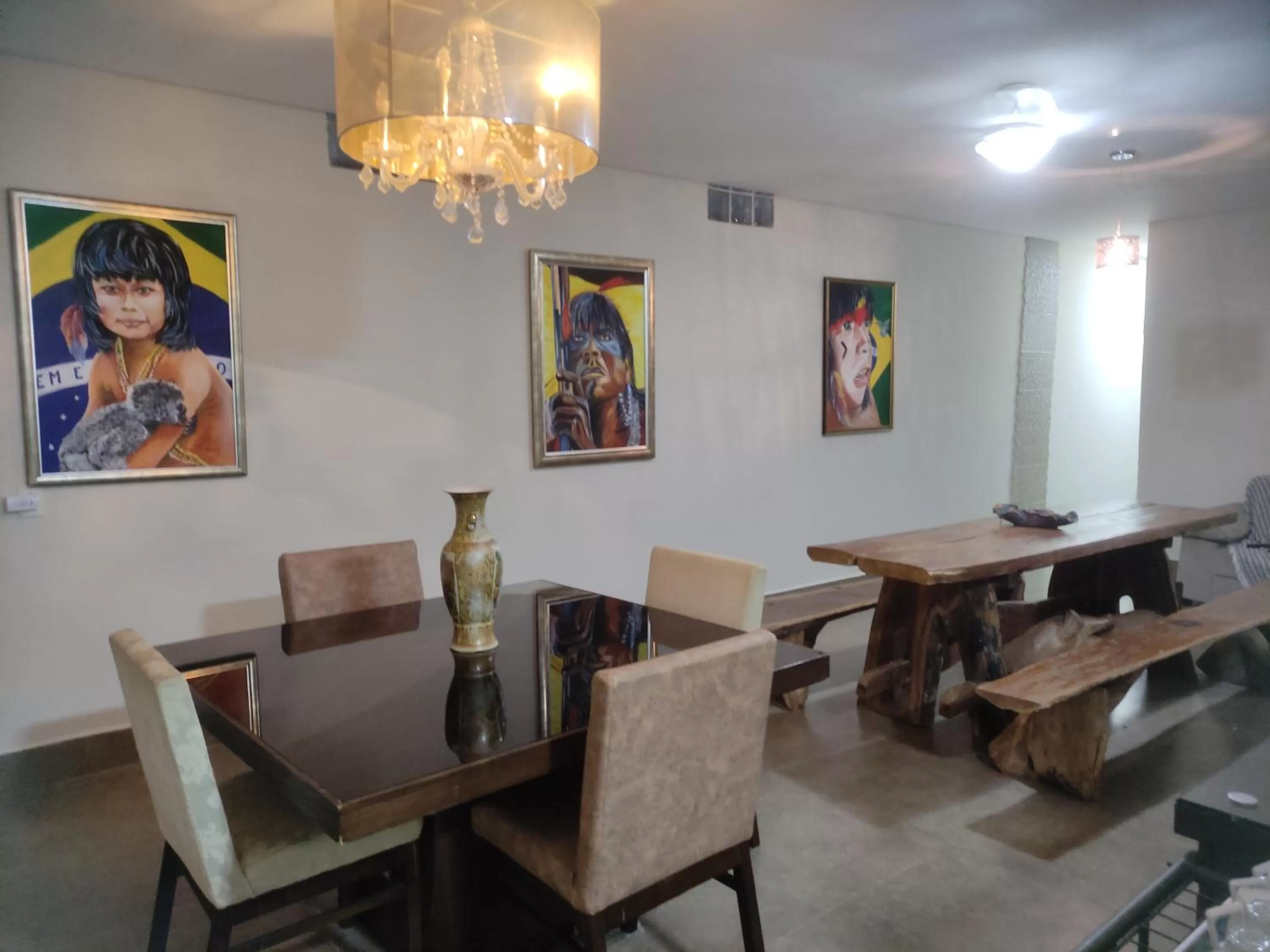 Dining area, Restaurant/Places to Eat in Pousada da Gi Suítes e Turismo