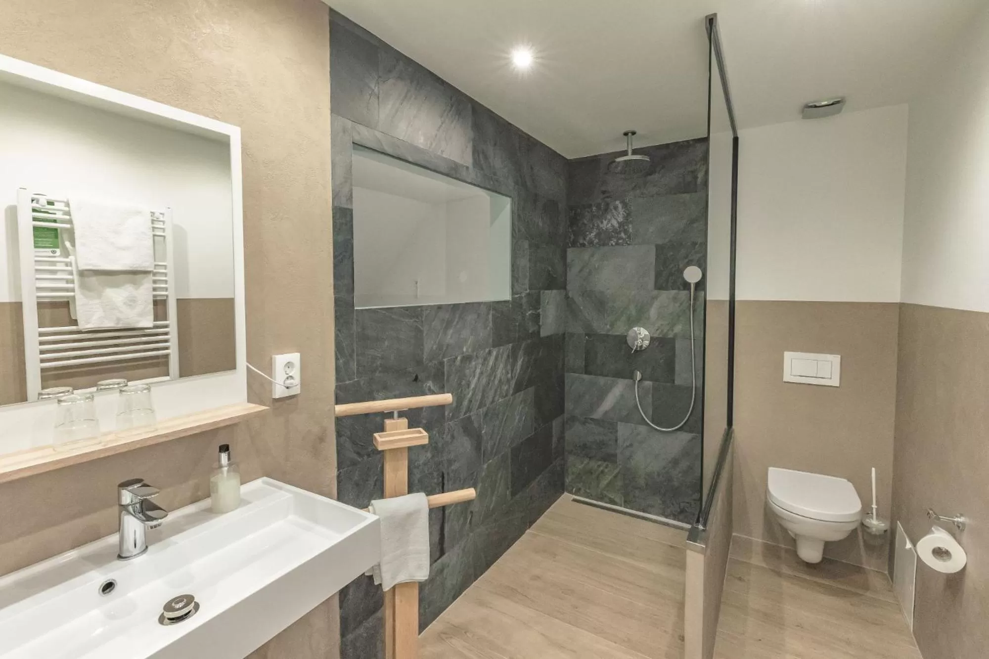 Shower, Bathroom in Wohlfühlhotel Landmann