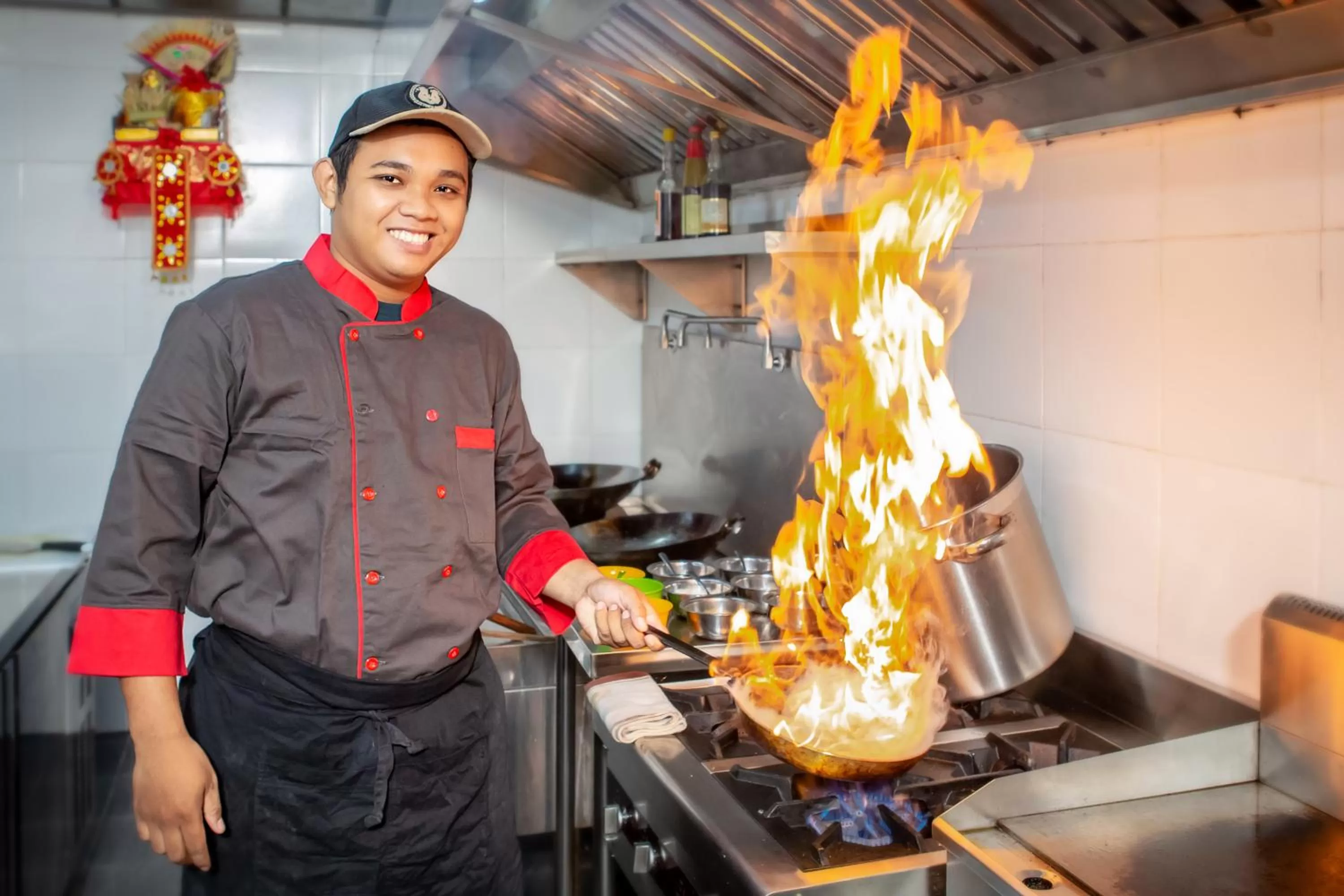 Kitchen or kitchenette in Alam Wayang Ubud - CHSE Certified