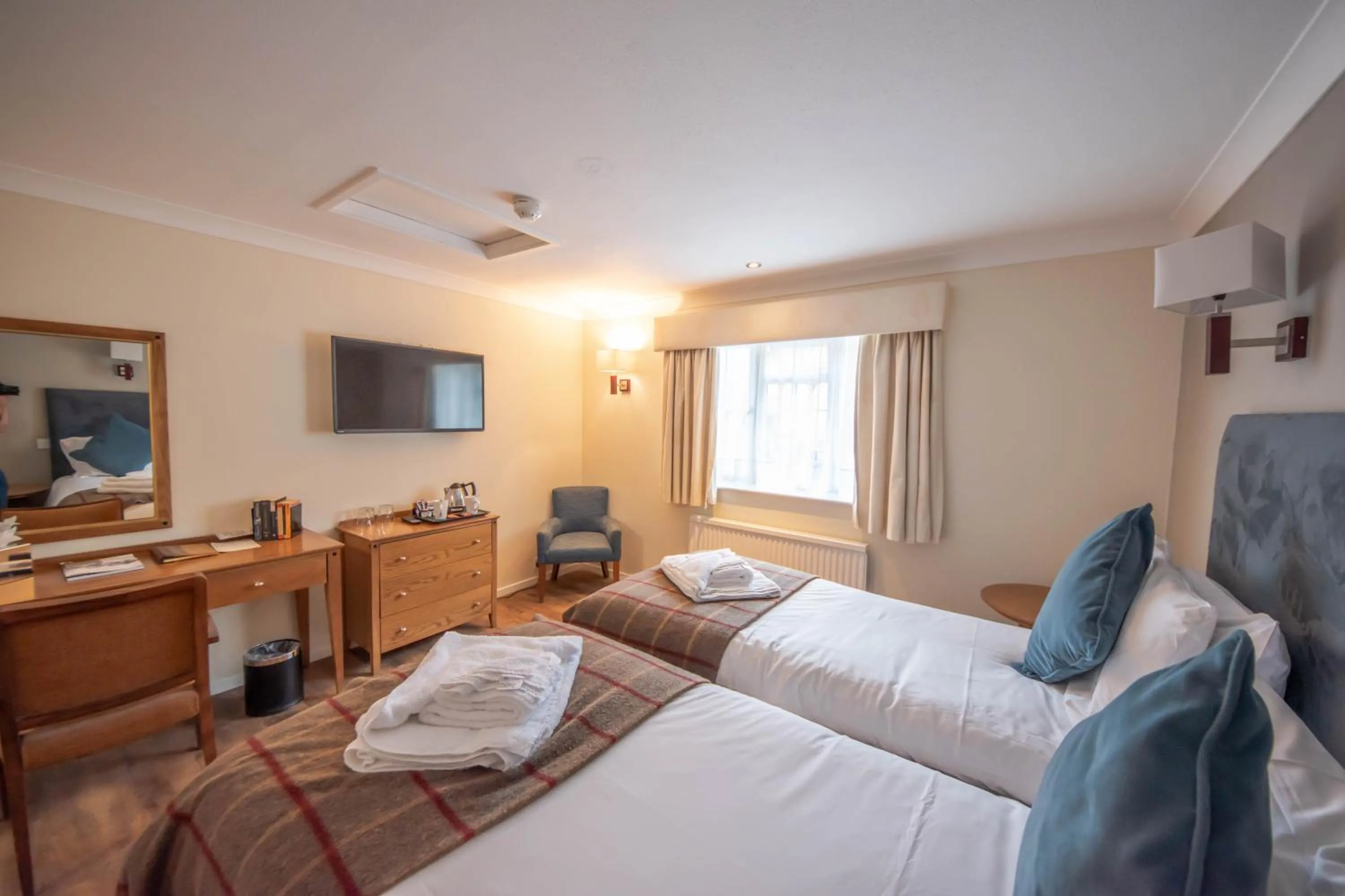 Bed in Norfolk Arms Hotel