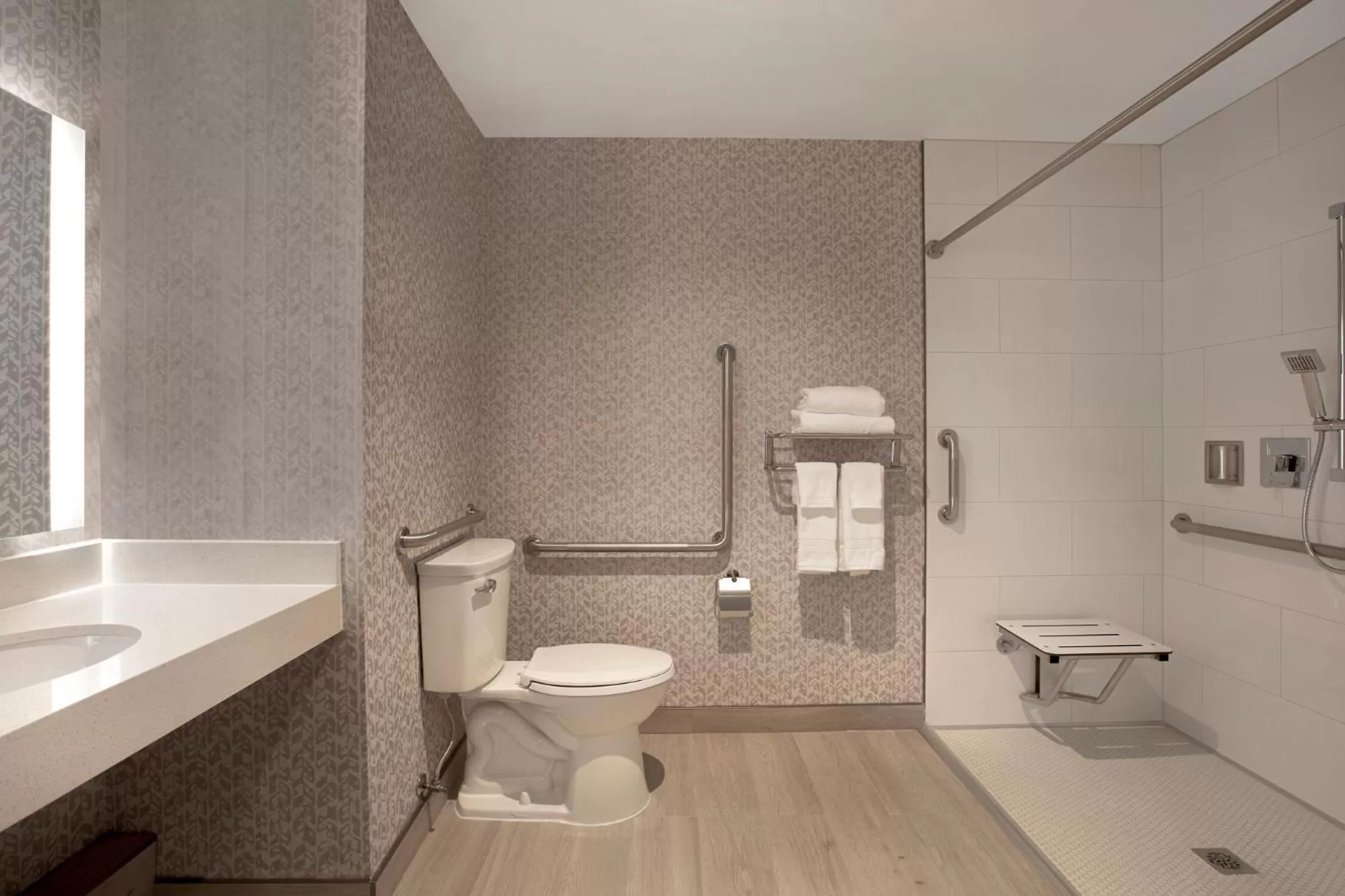 Shower in Great Blue Heron Hotel