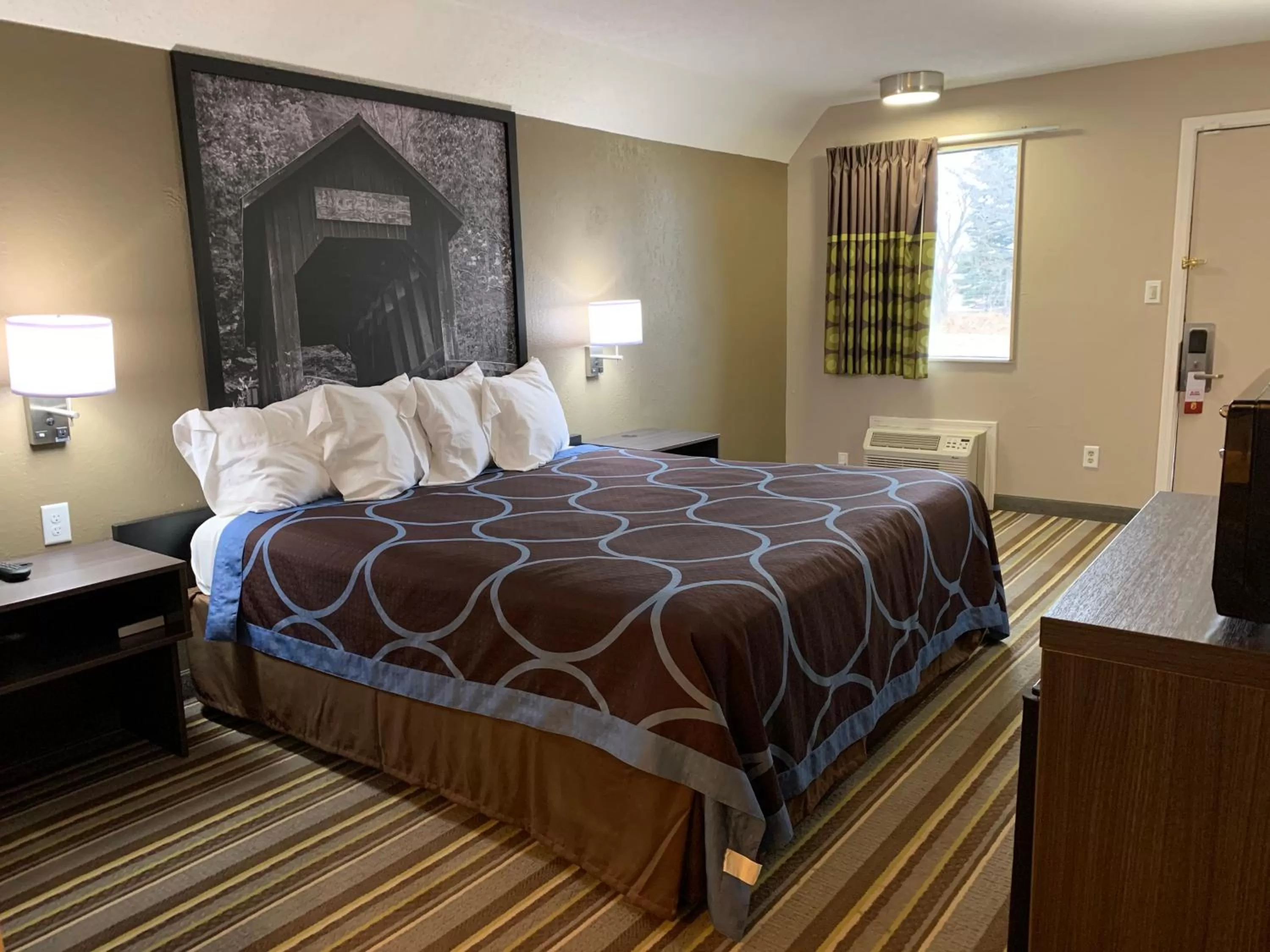 Bed in Super 8 by Wyndham Brownsburg