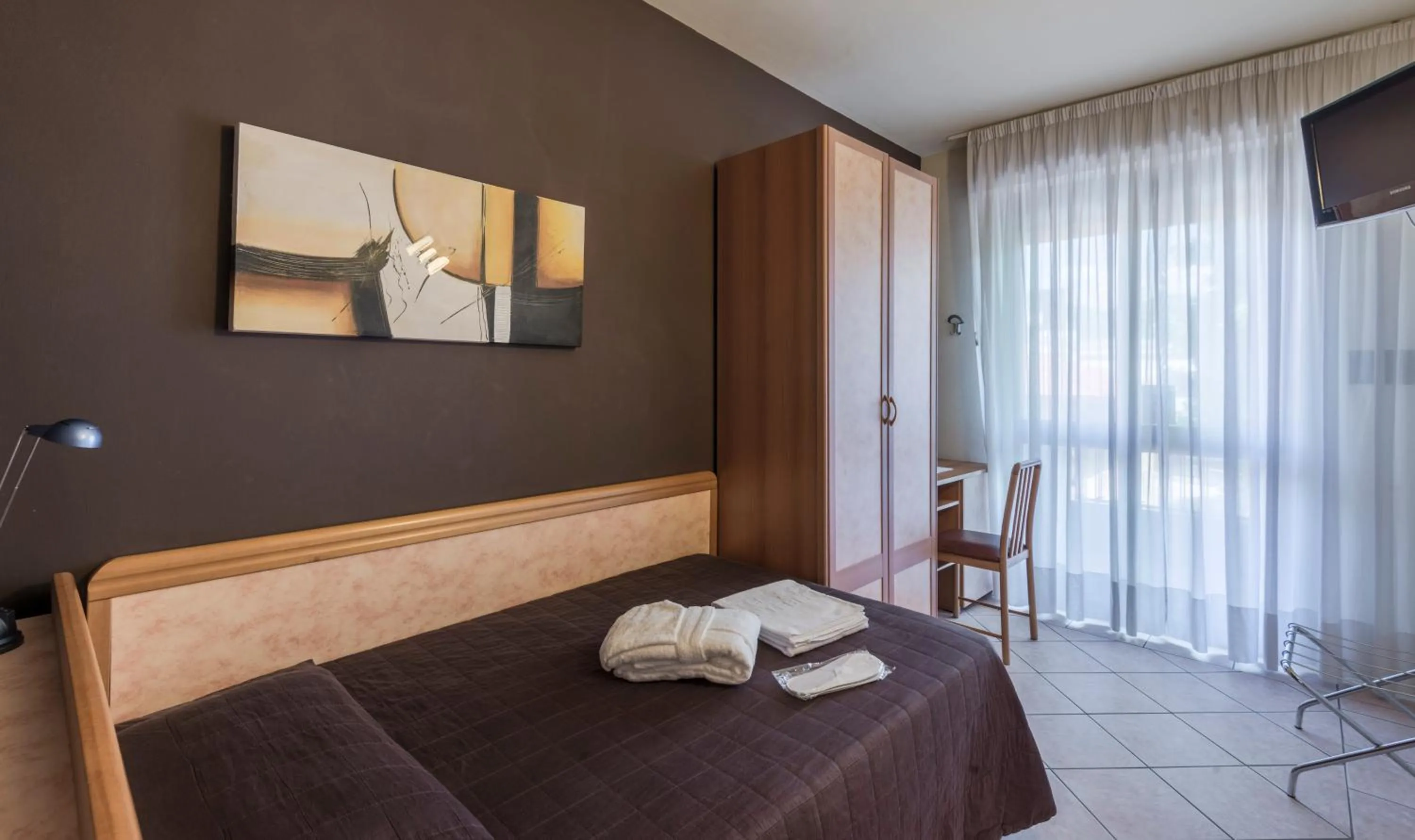 Decorative detail, Bed in Hotel Montebello