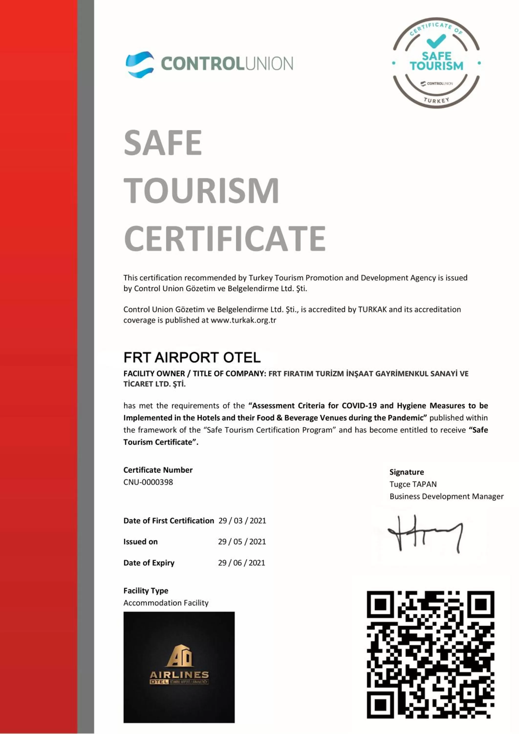 Property building in FRT AİRPORT OTEL