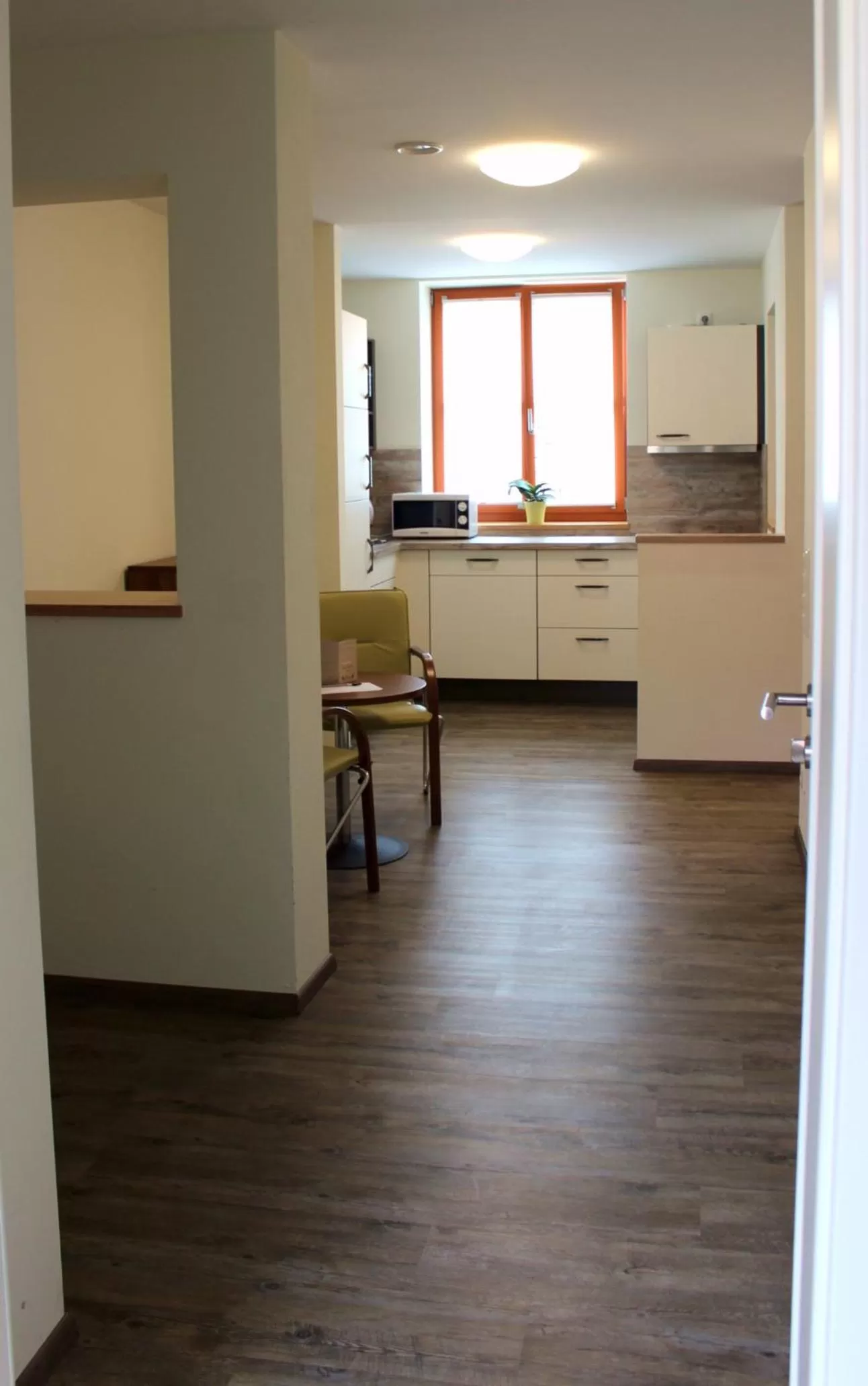 Coffee/tea facilities in greenpartment Boardinghouse Neustadt