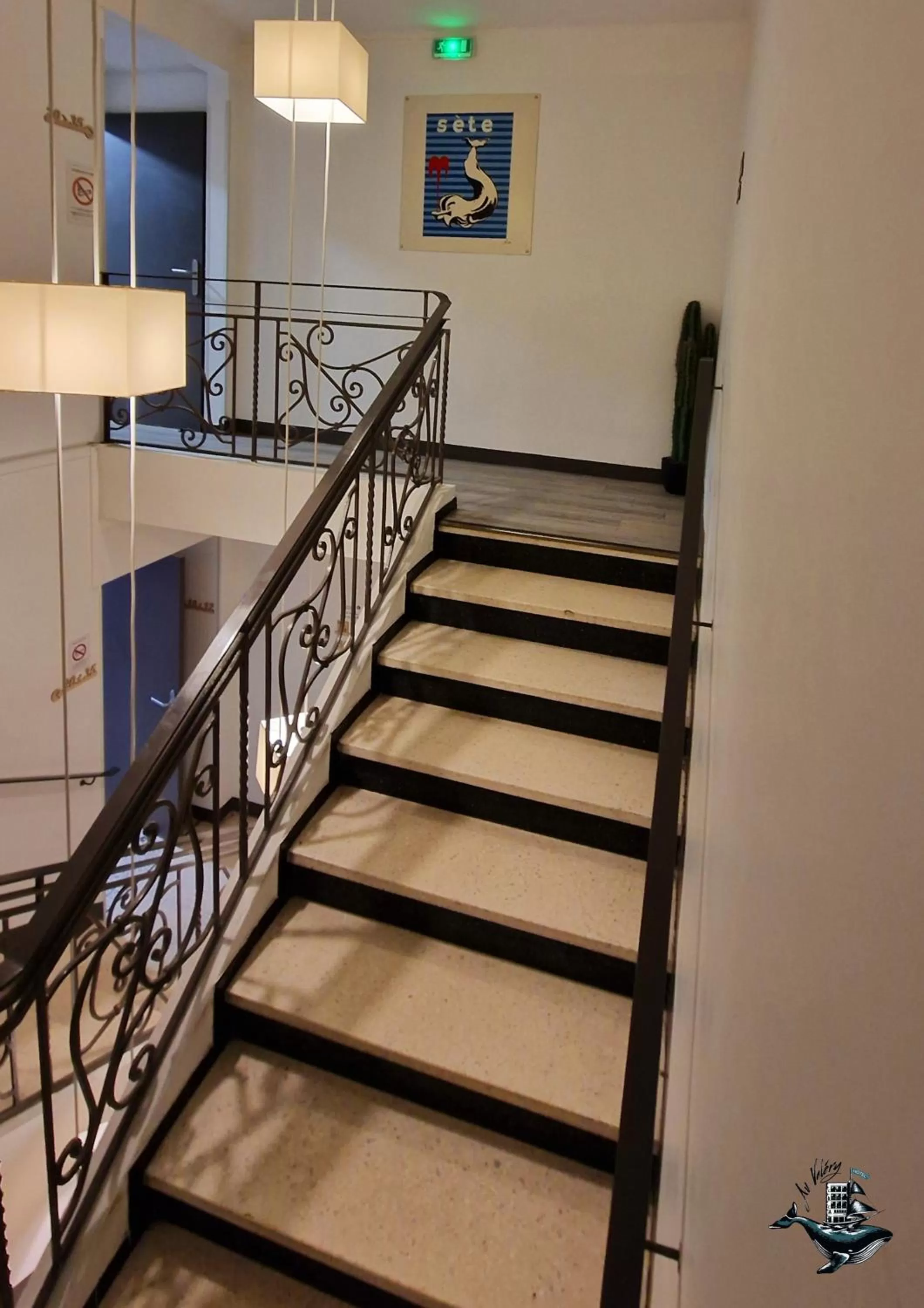 Decorative detail in Hôtel Au Valéry