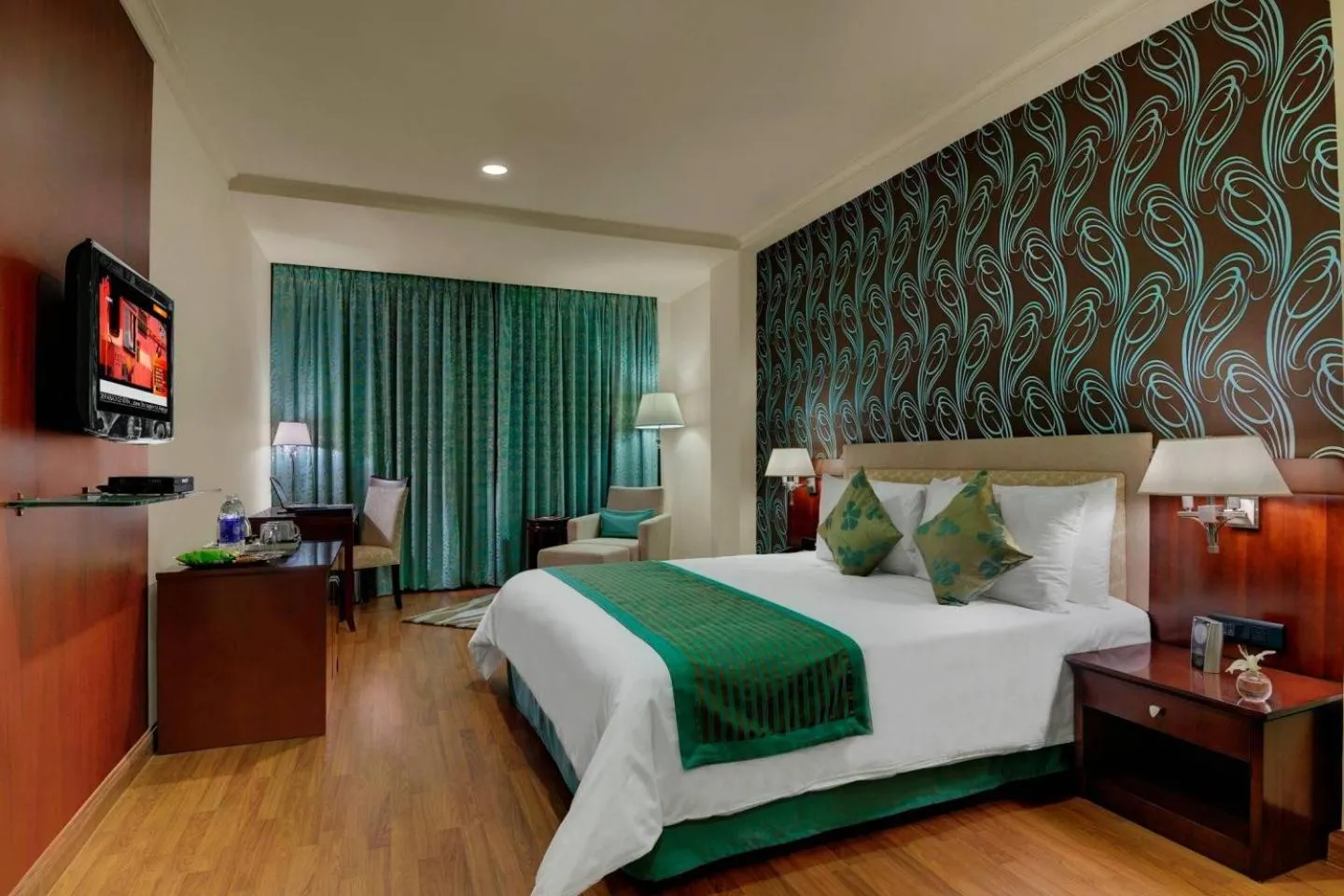 Bedroom, Bed in Royalton Hyderabad Abids