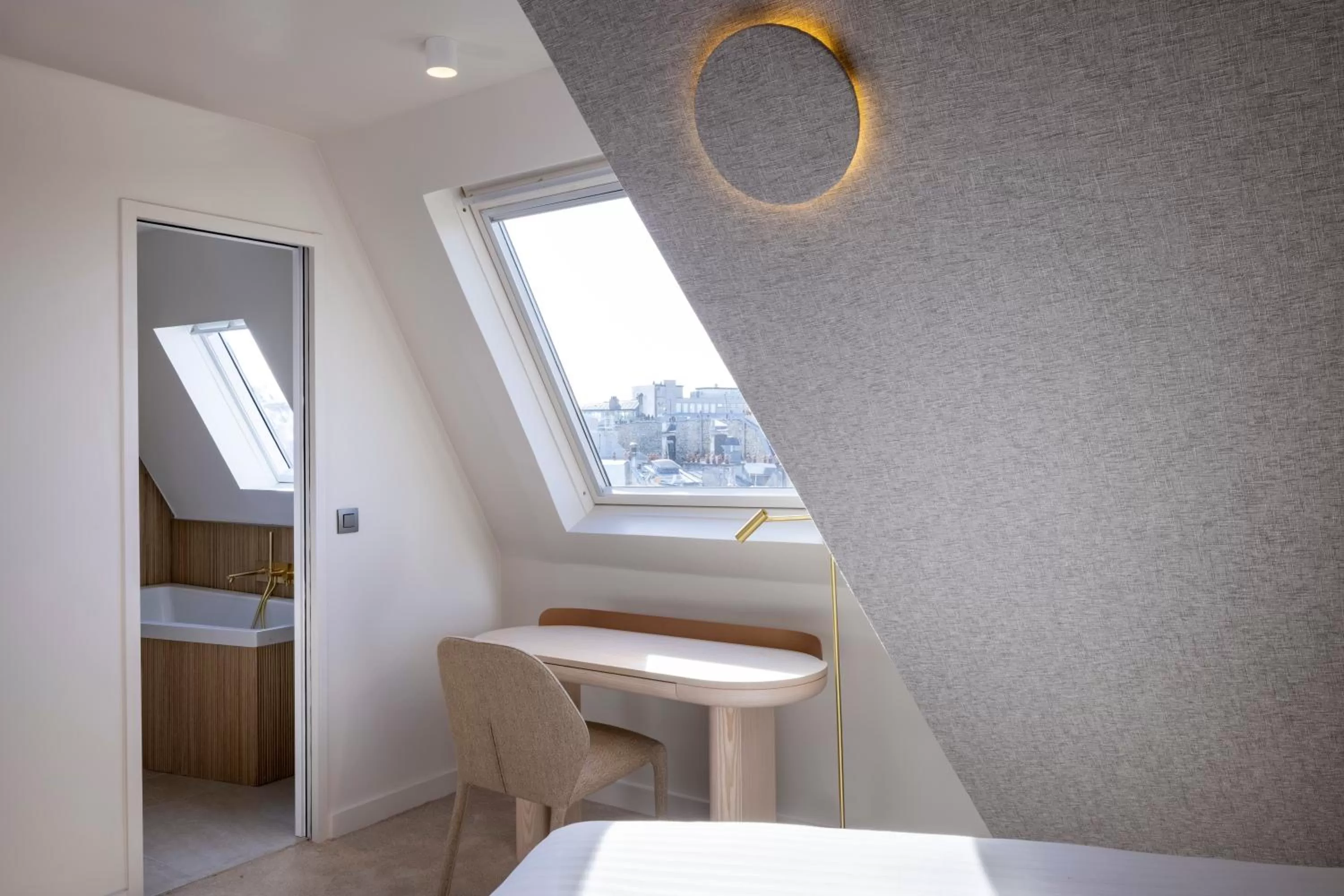 Bedroom in Hôtel Beige