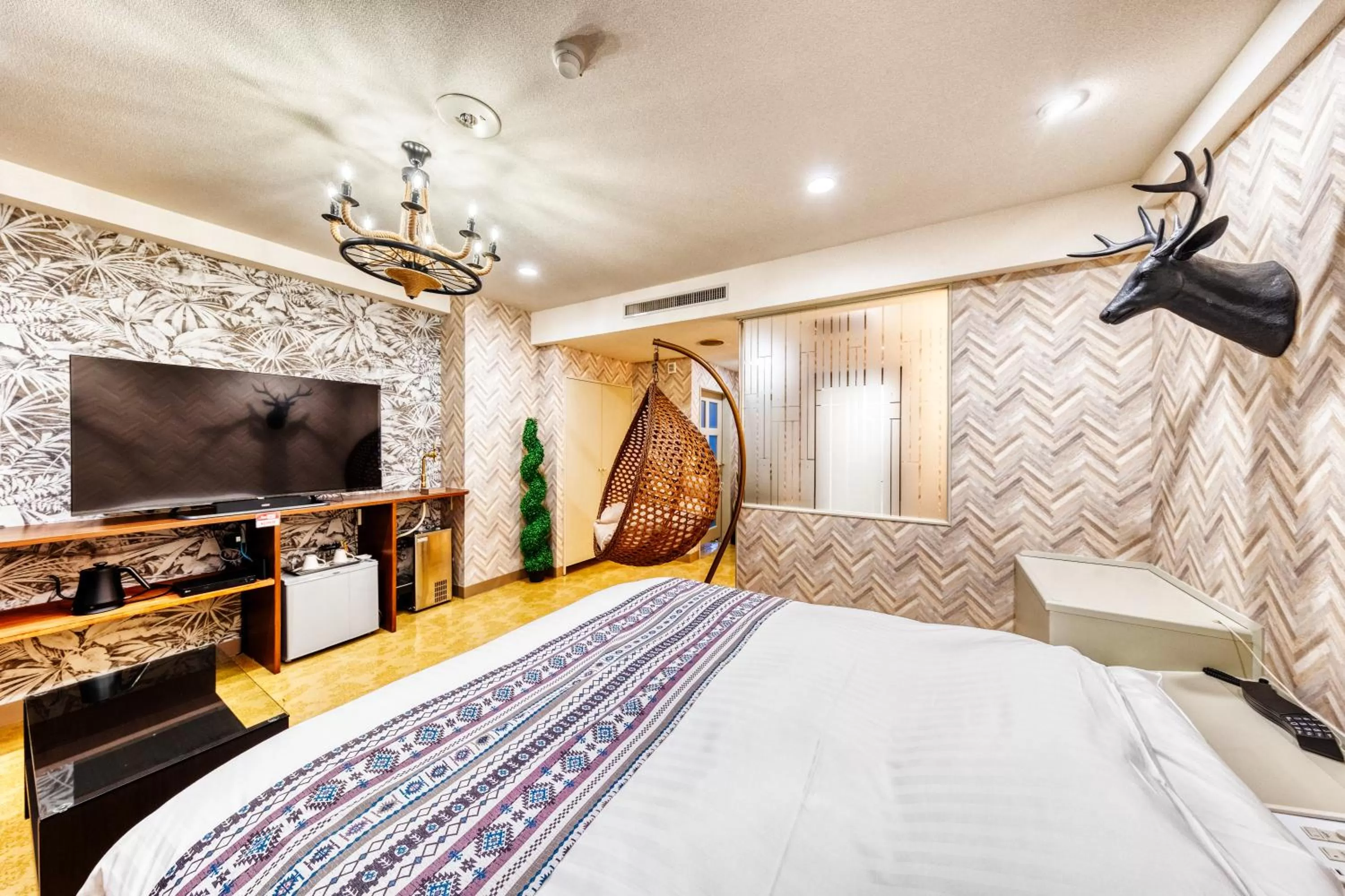 Bed in Hotel Lotus Morioka -Adult Only