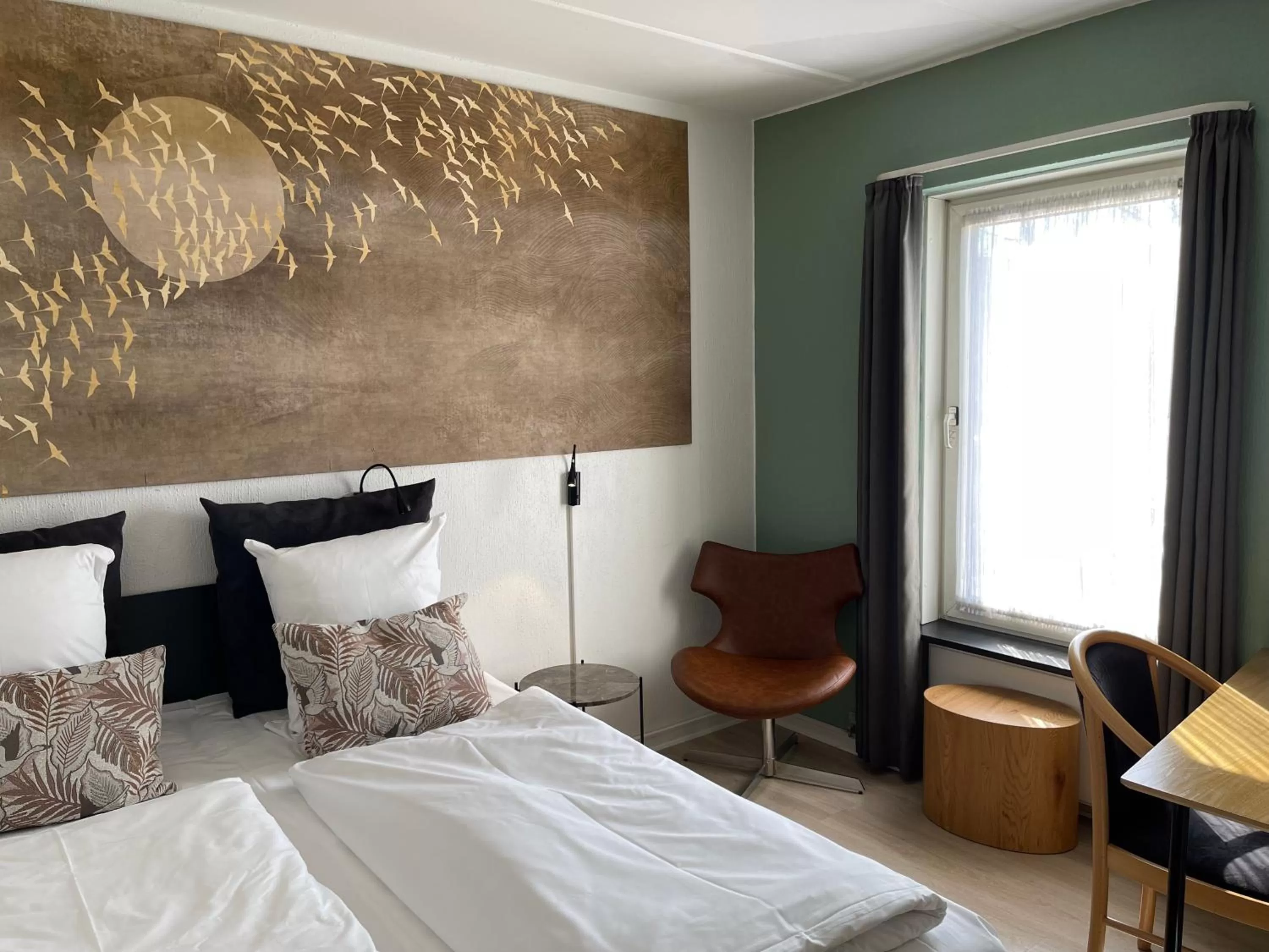 Bed in City Hotel Nattergalen