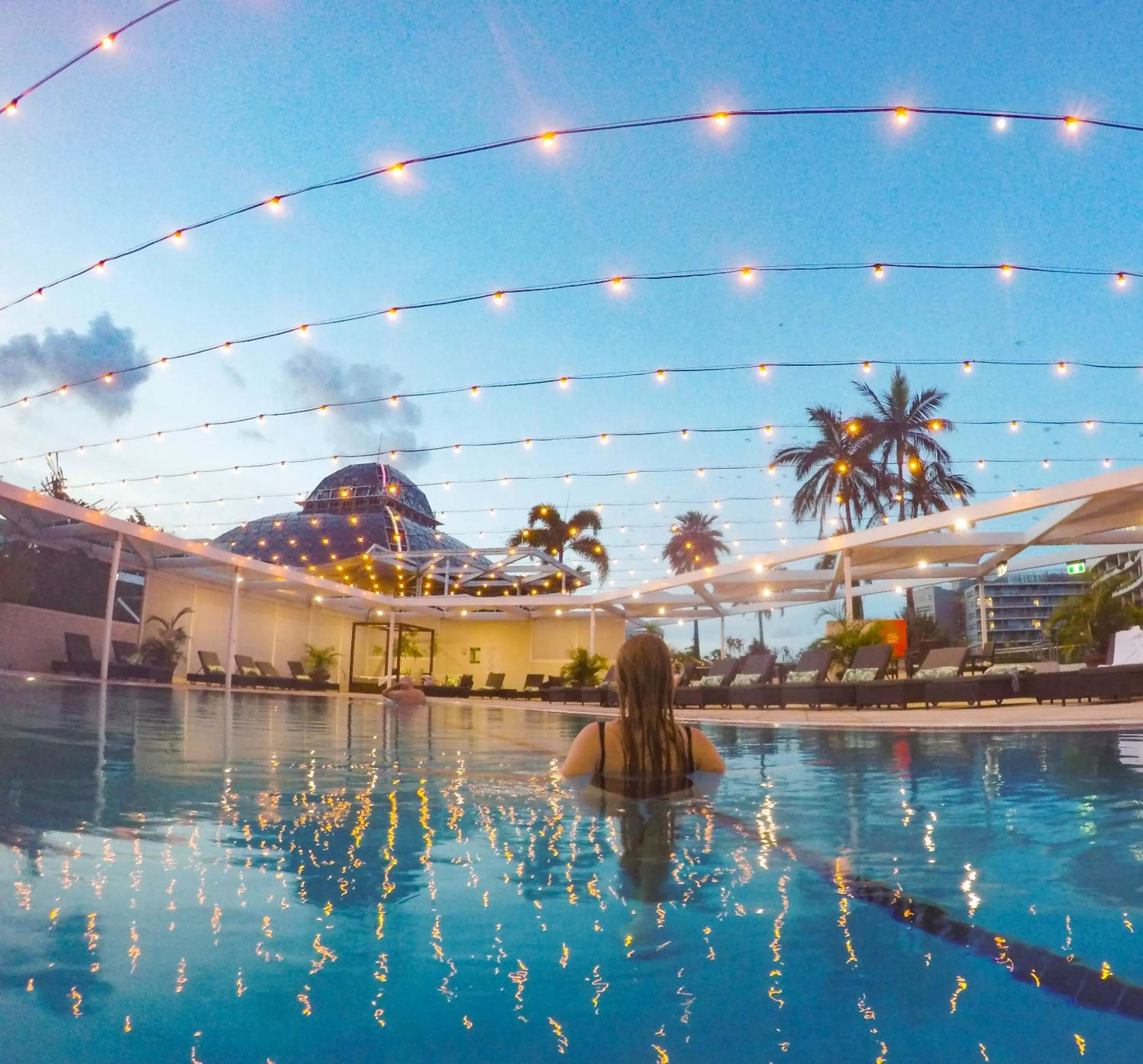 Swimming pool in Pullman Reef Hotel Casino