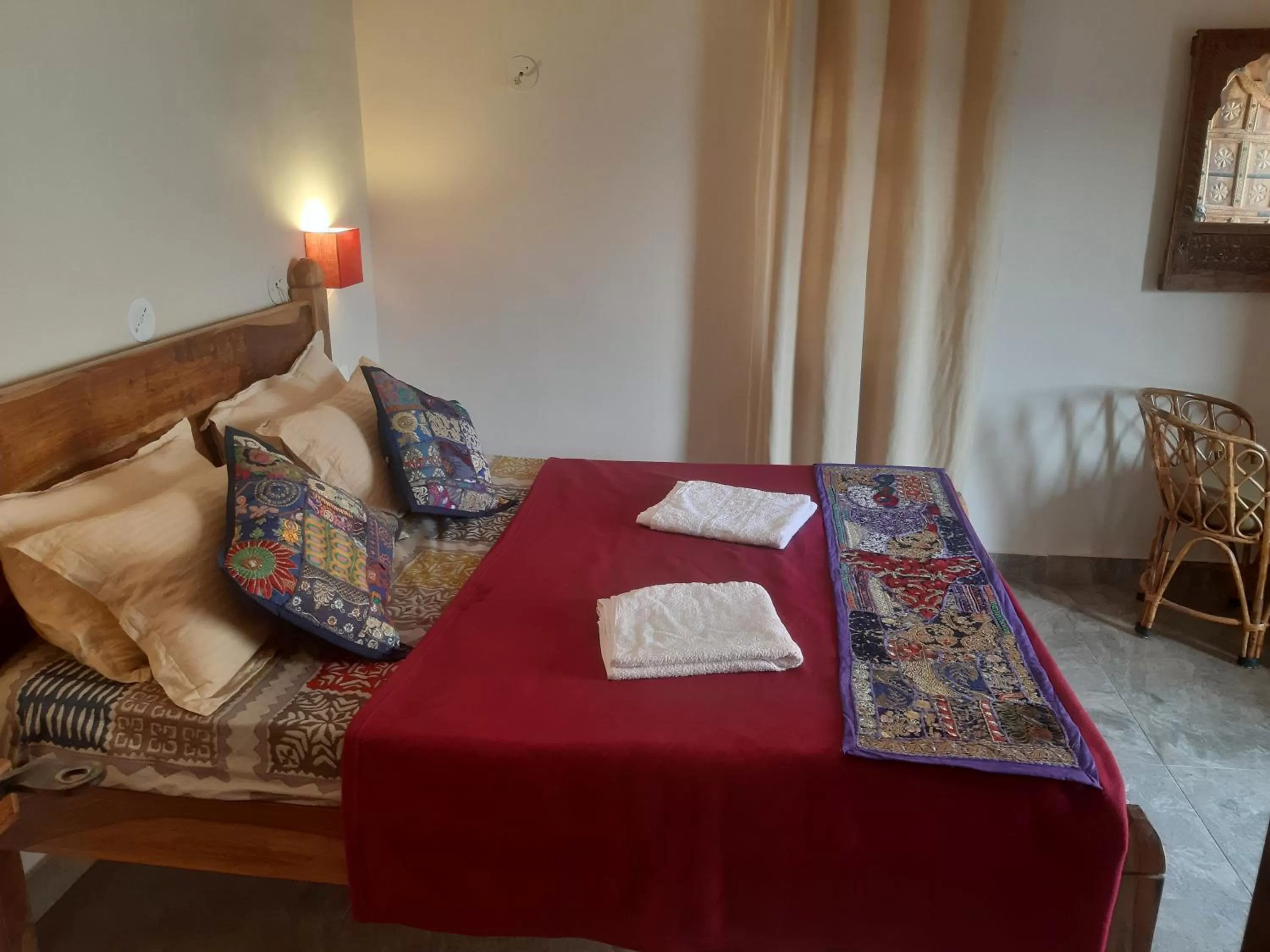 Photo of the whole room, Bed in Corsican Haveli