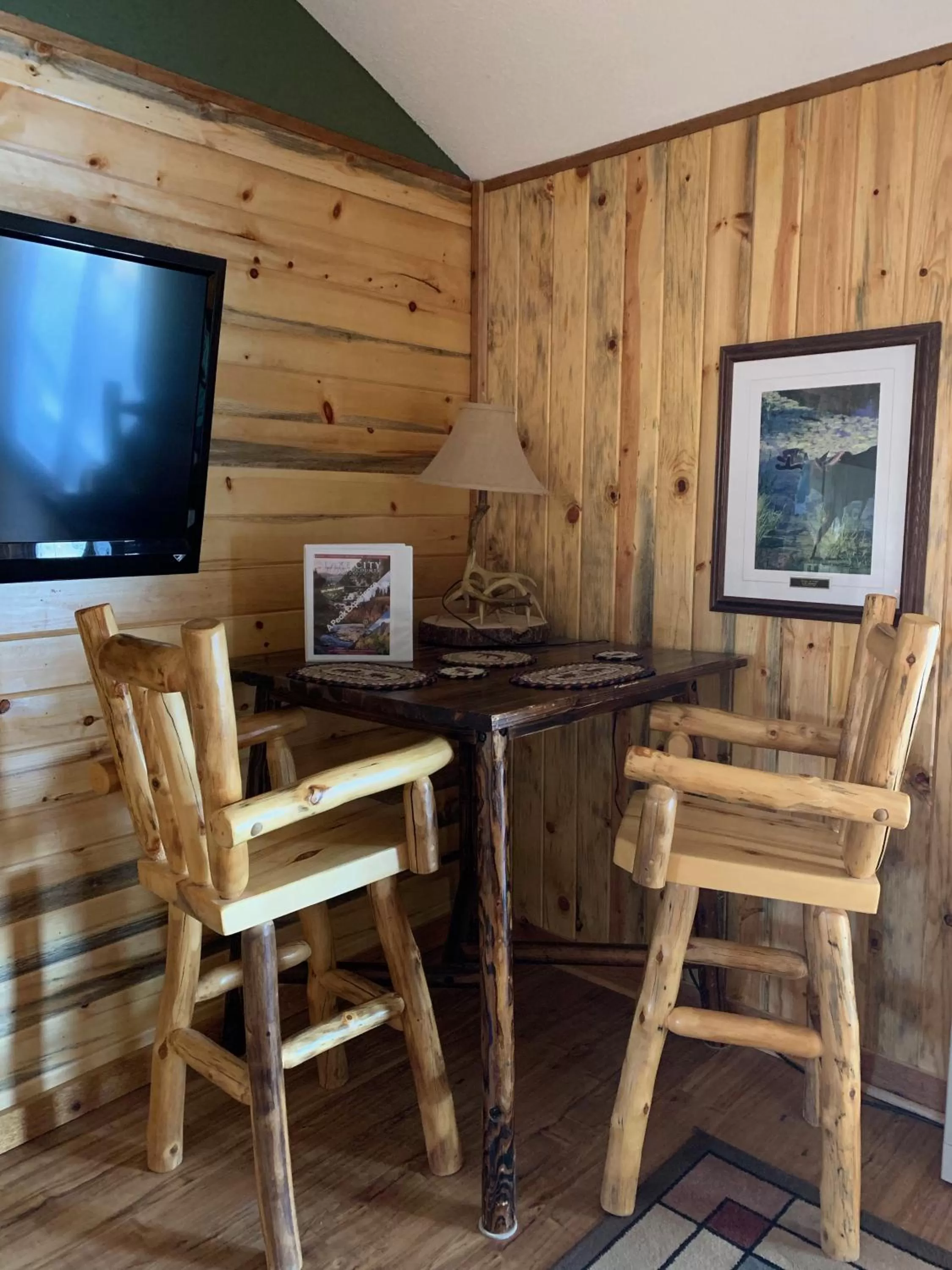 Dining area in The North Face Lodge