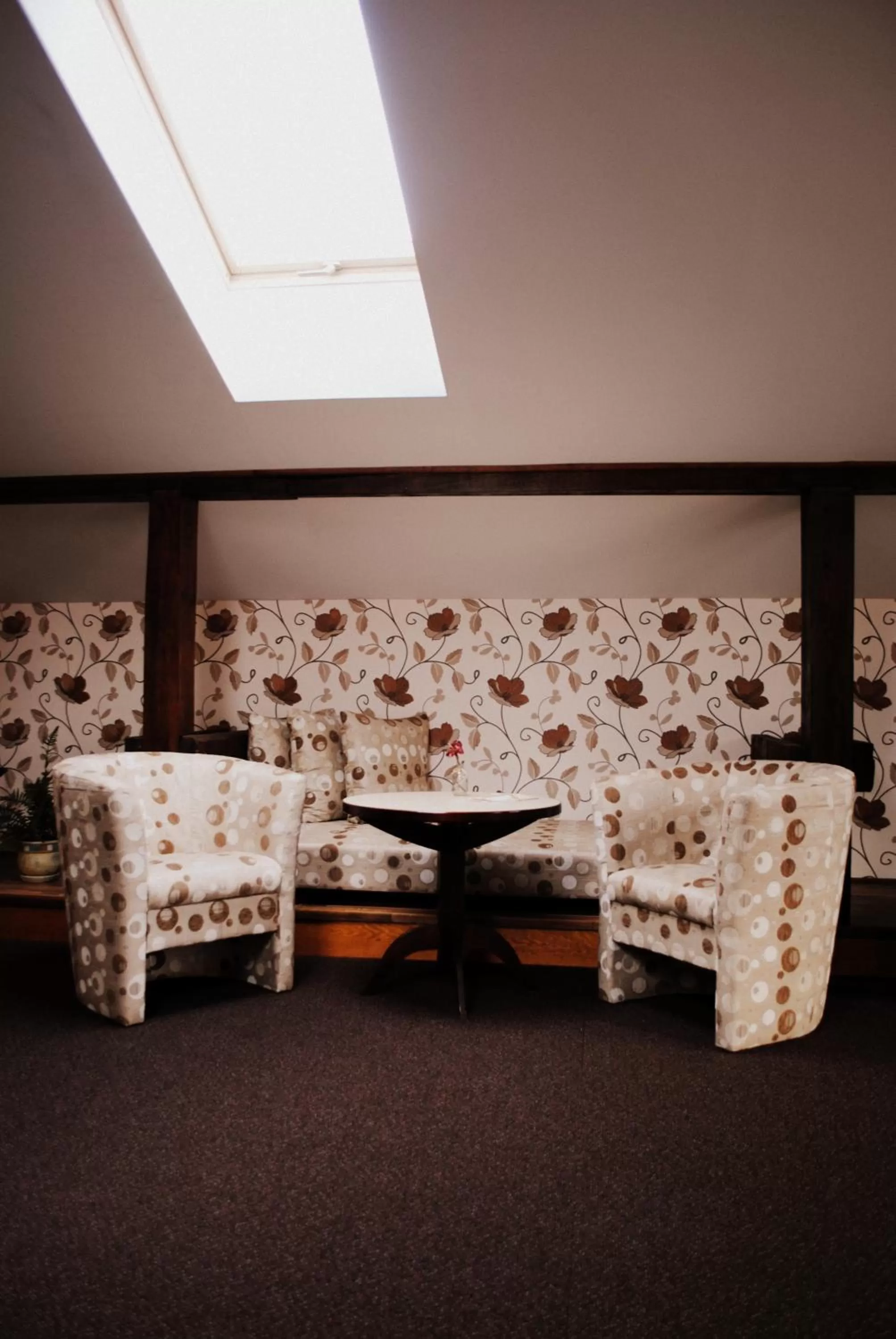 Seating area in Hotel Vilhelmine