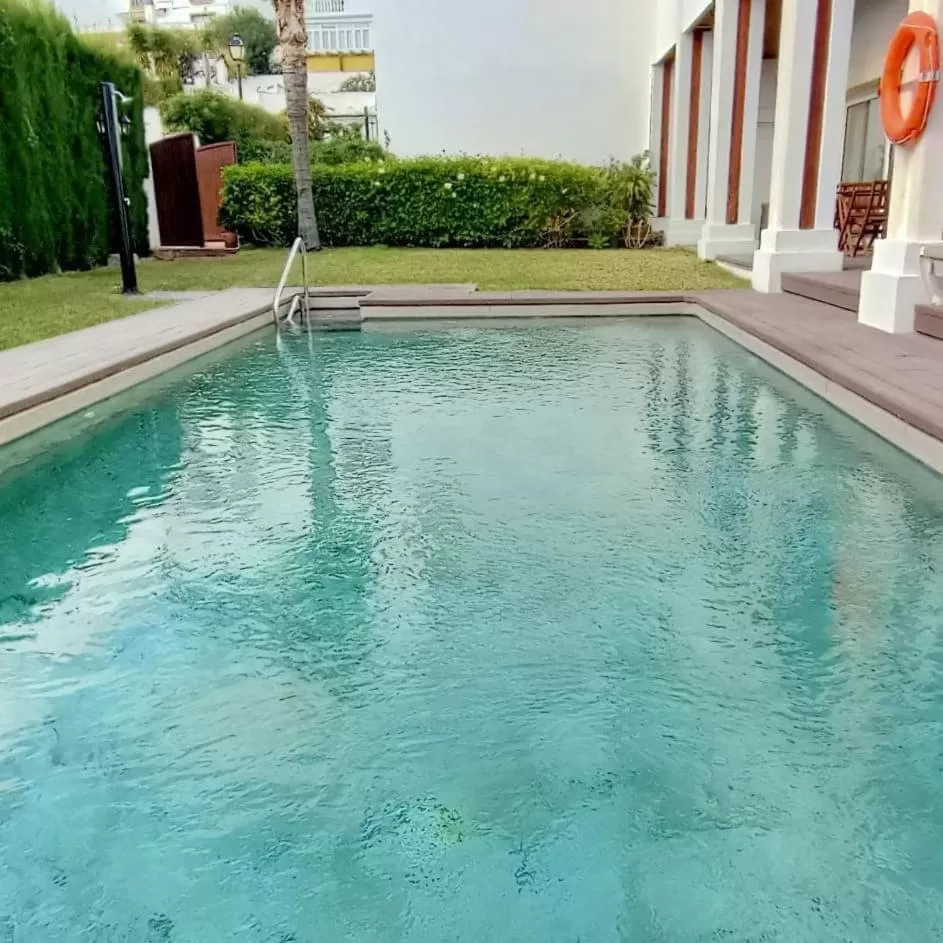 Swimming pool in La Luna Blanca