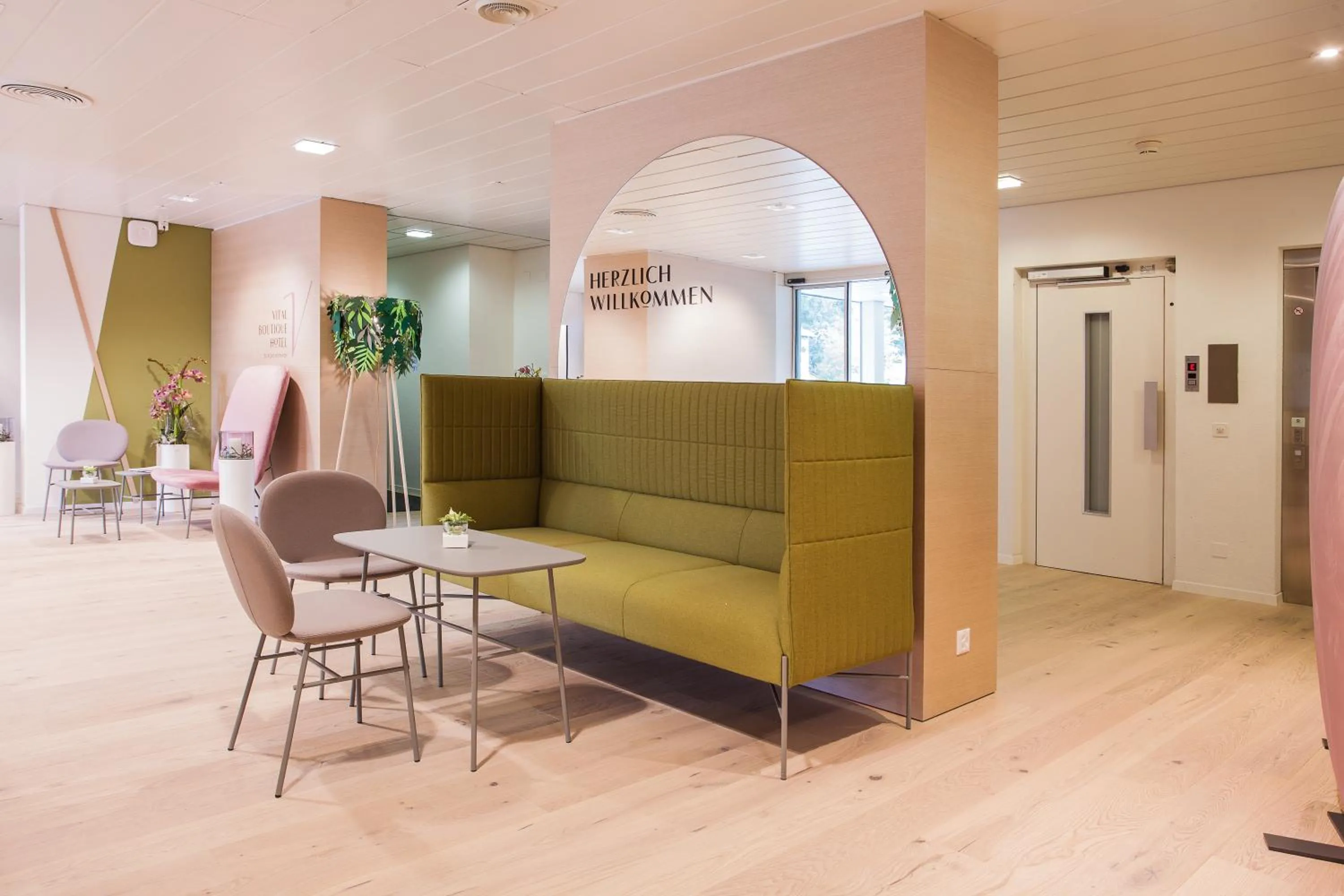 Lobby or reception in VitalBoutique Hotel Zurzacherhof