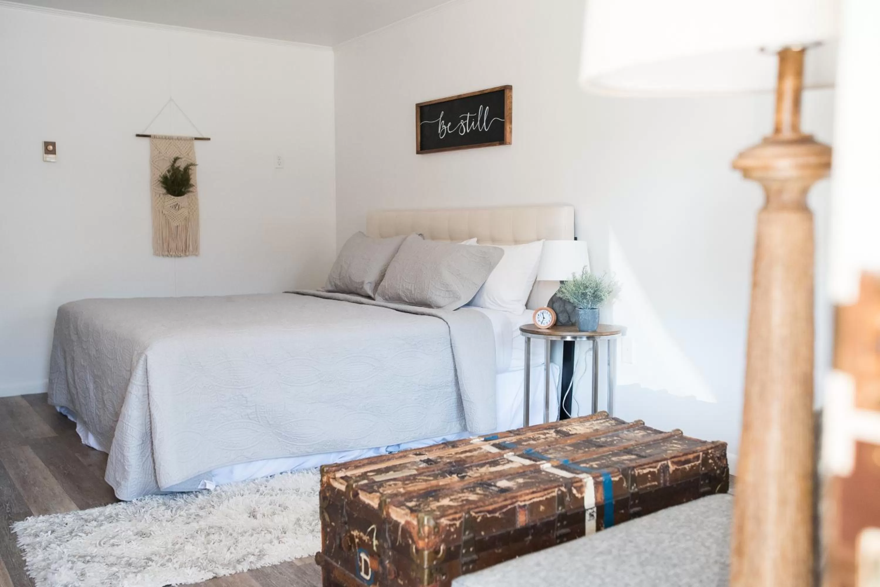 Bed in The Carriage House at Strasburg